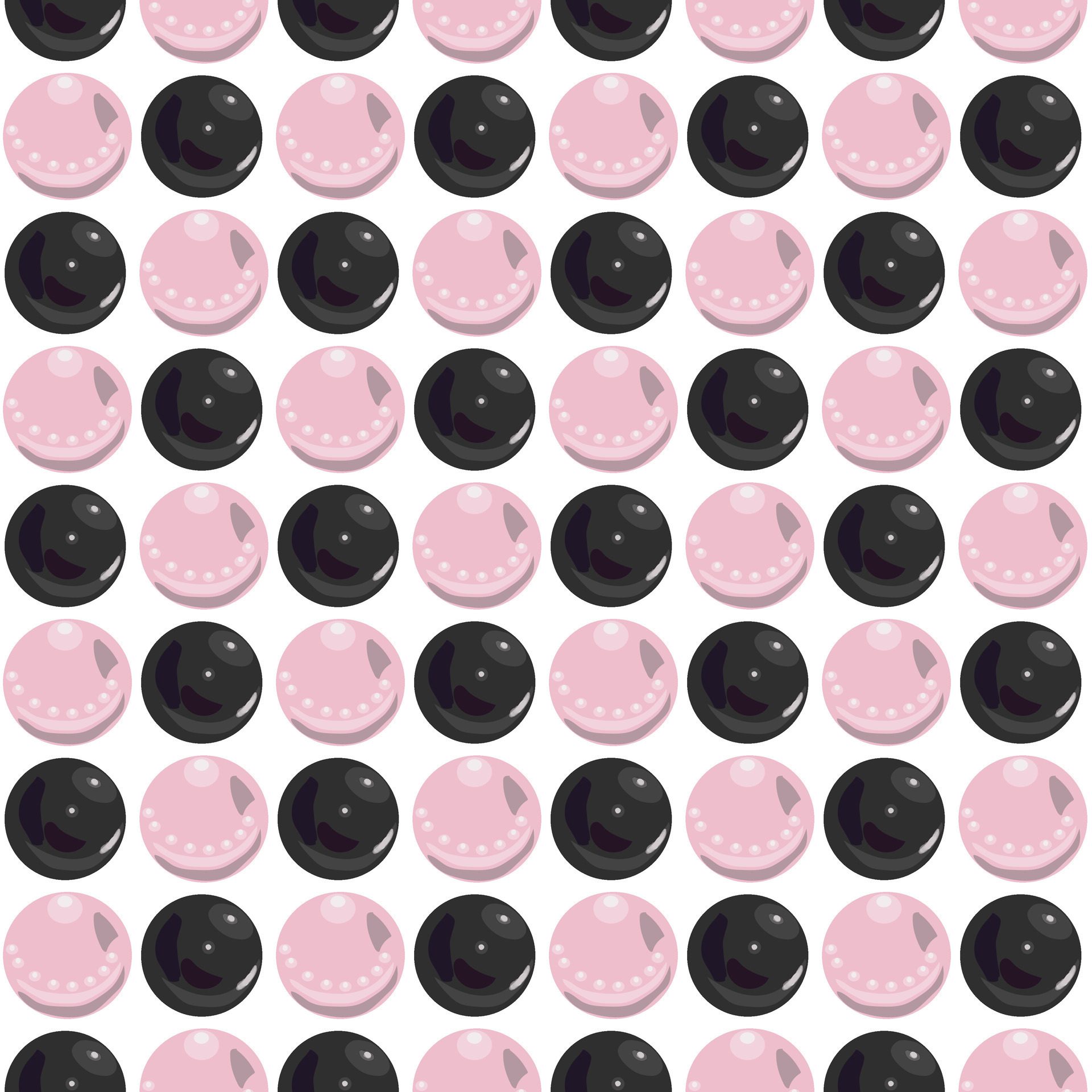 Pearl. Simple seamless pattern. illustration. Free Vector