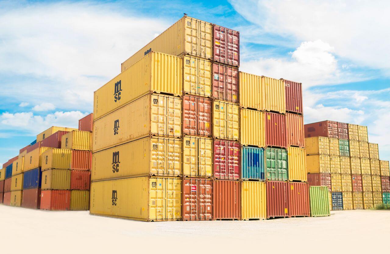 Colorful Shipping Containers Stock Free