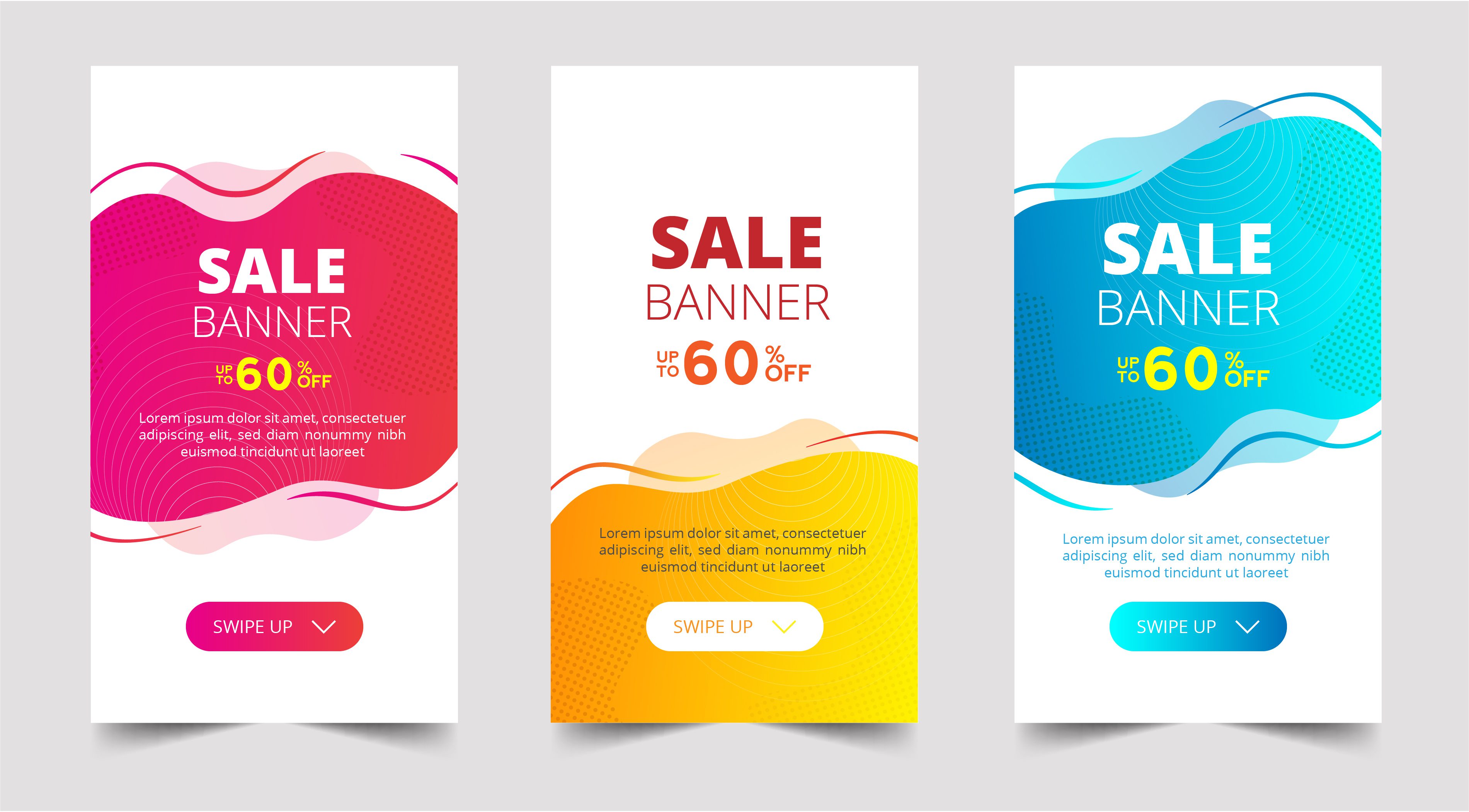 Sale banner template Free Vector