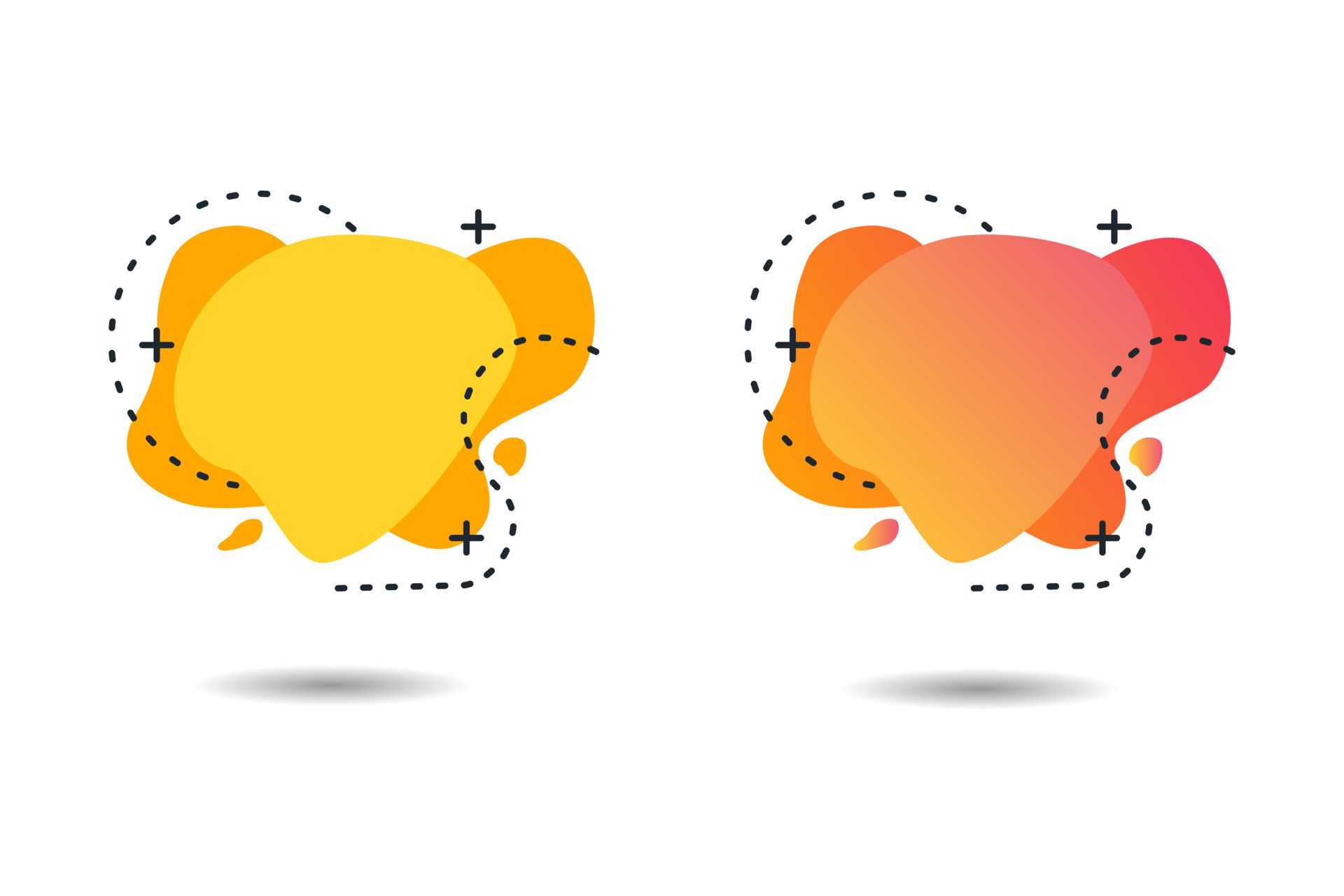 Abstract Orange Gradient Bubble Liquid Banner Template Design Free Vector and Free SVG