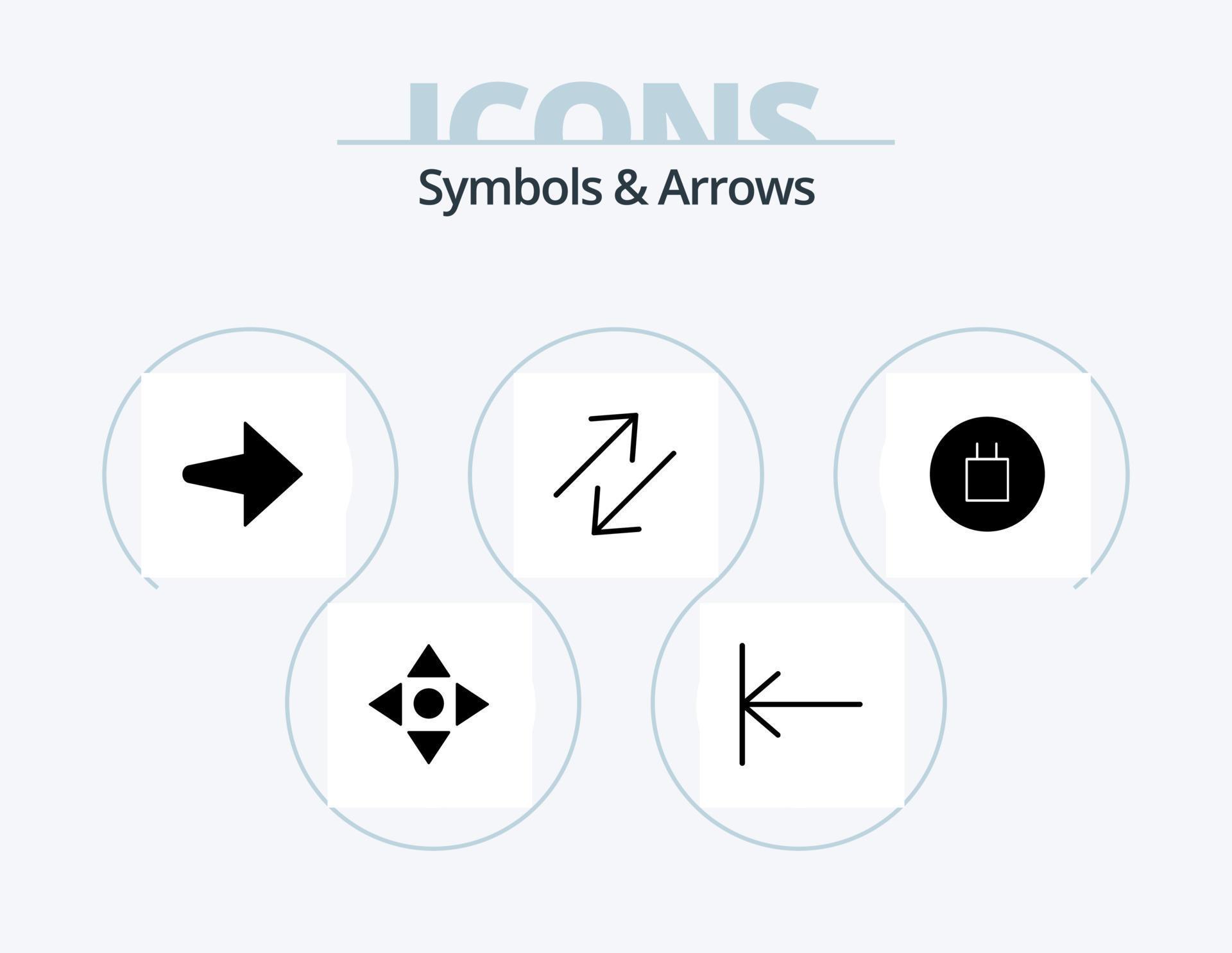 Symbols and Arrows Glyph Icon Pack 5 Icon Design. . arrow. . beliefs Stock Free