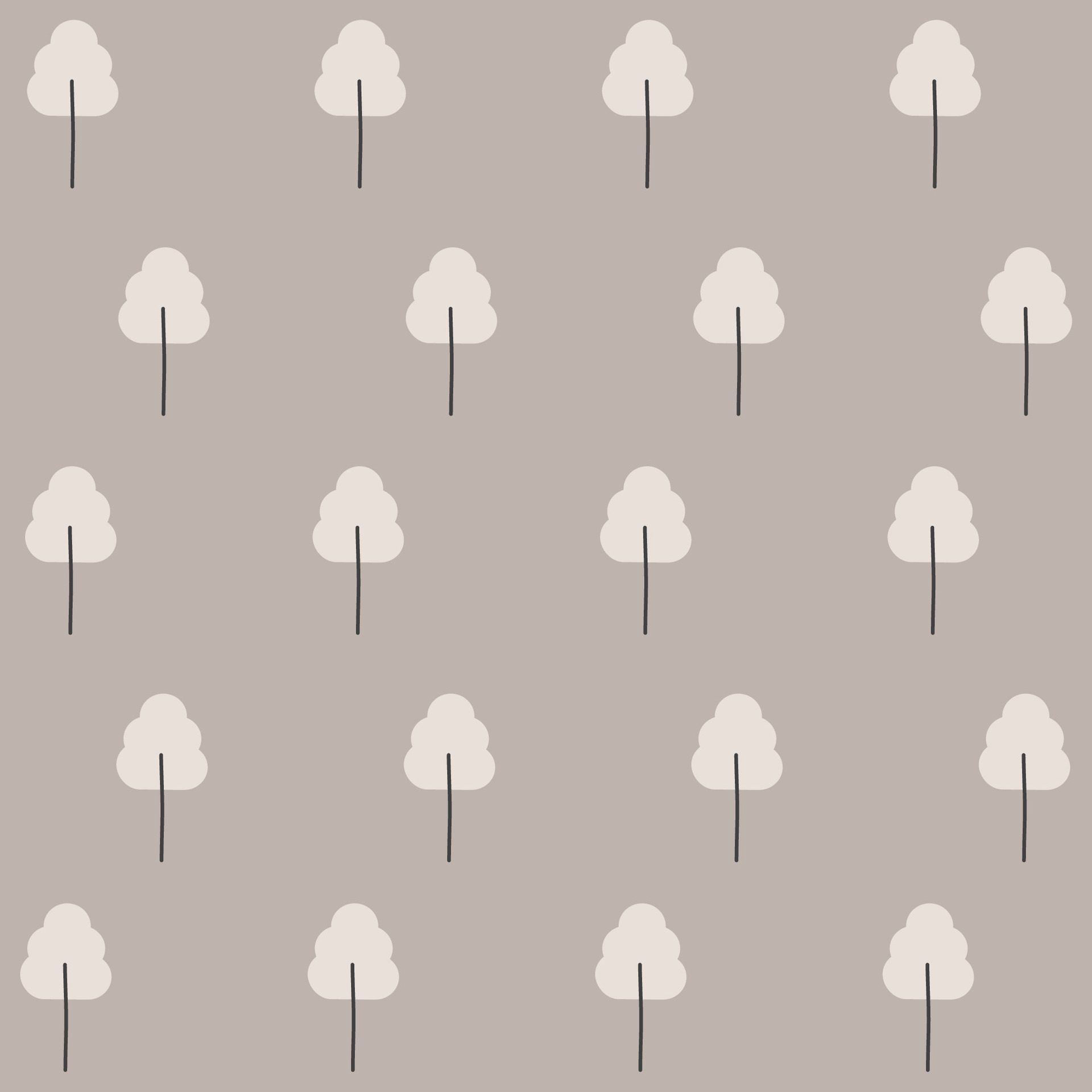 Boho pattern with neutral color. Nature motives, tree, nursery pattern suitable for kids fabric pattern Free Vector