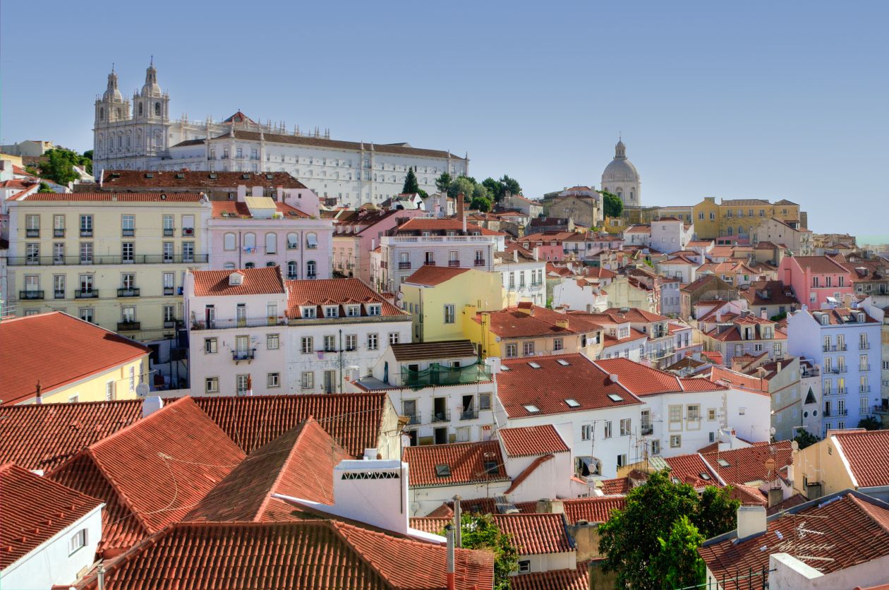 Alfama in Lisbon Stock Free