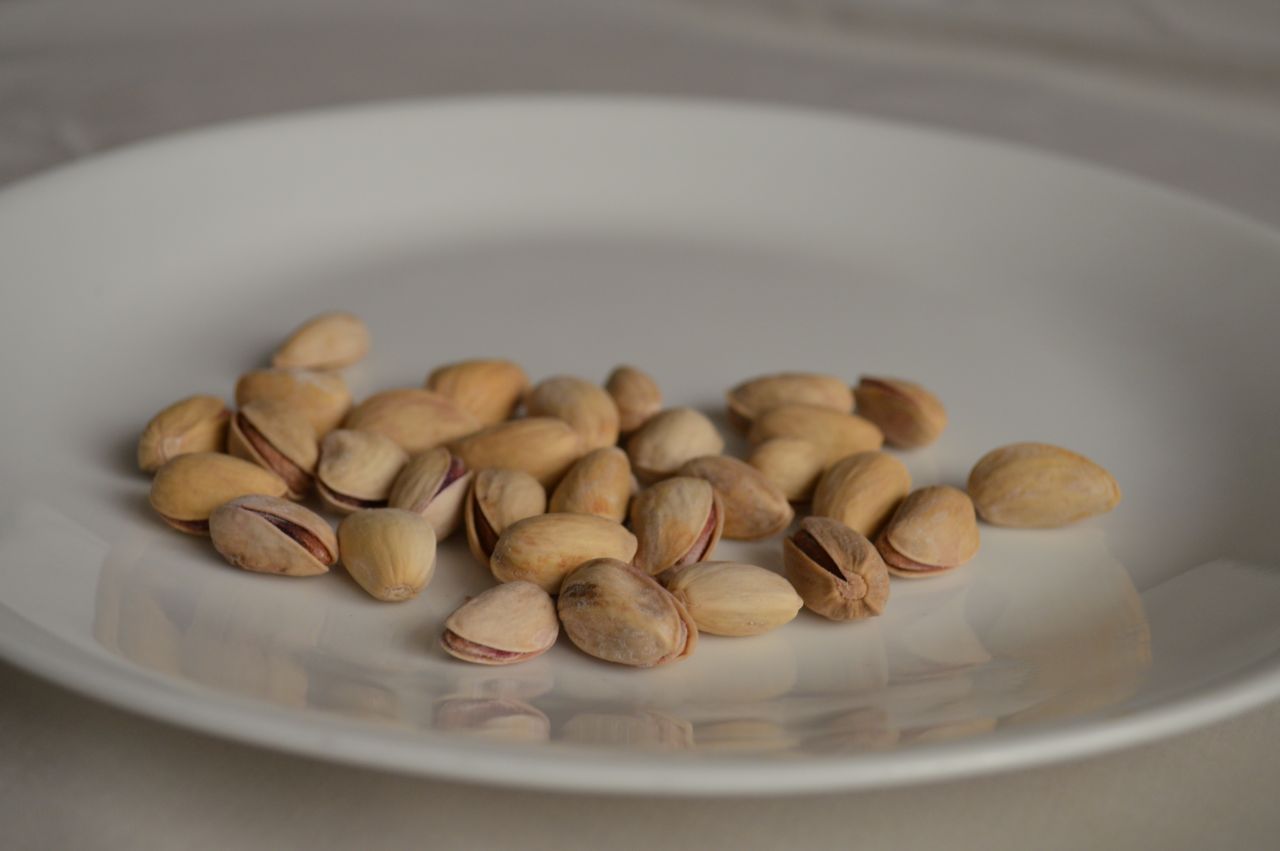 Pistachios On A Dish 2 Stock Free