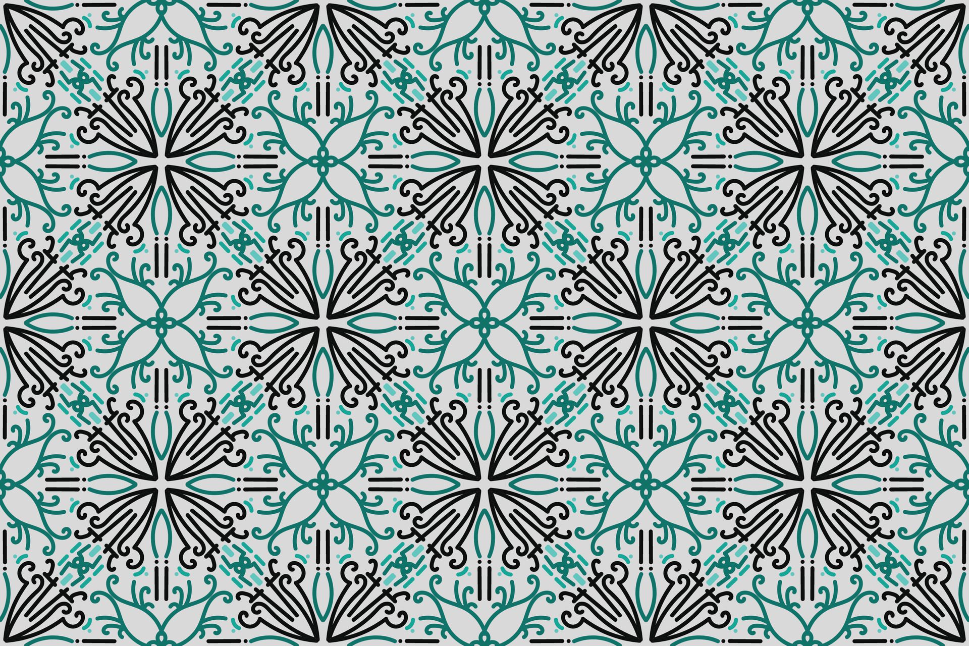 a seamless pattern with a decorative ornament in brown and beige. Free Vector