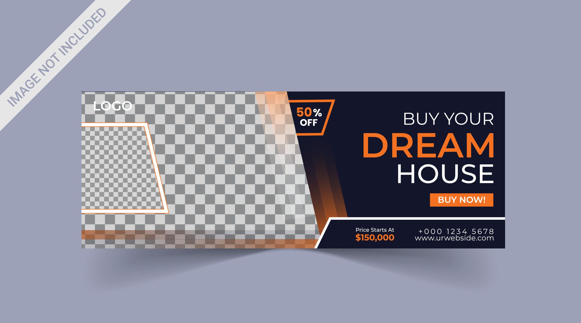 Real estate Social media cover banner. corporate real estate construction cover, social media post, web banner, template Free Vector