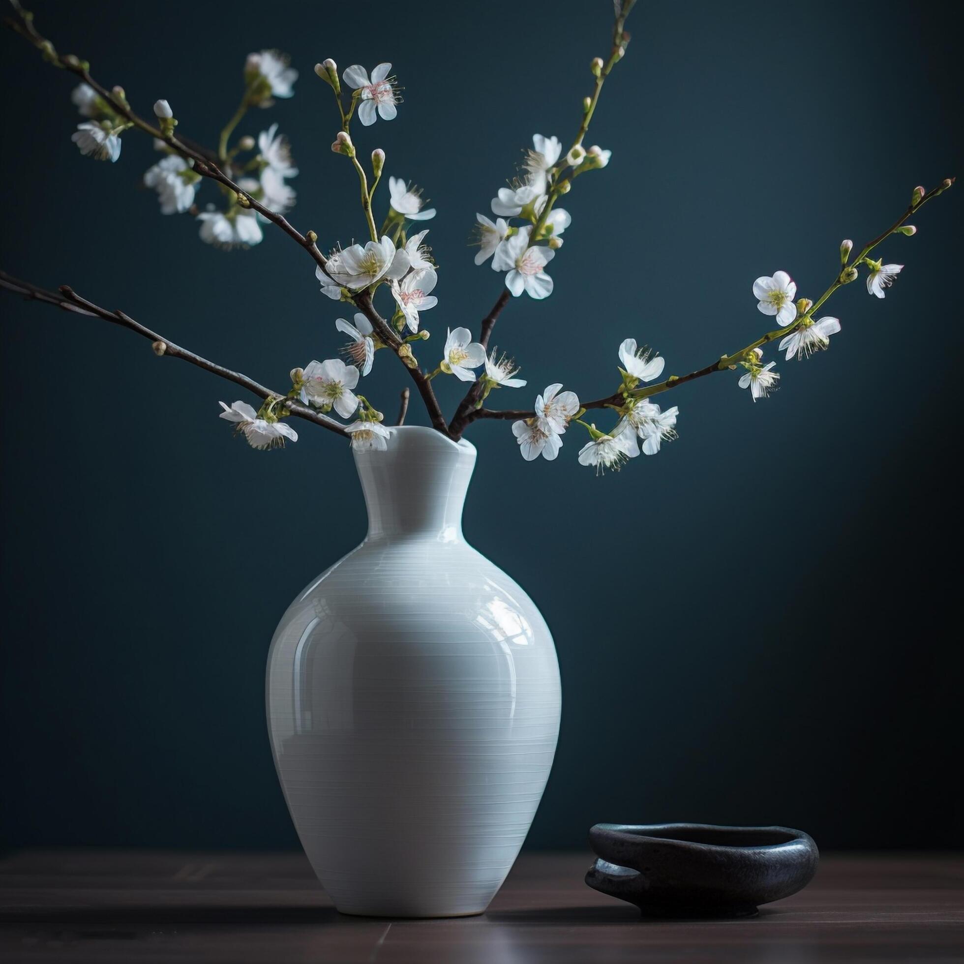 gypsophila flower in vase created using Stock Free