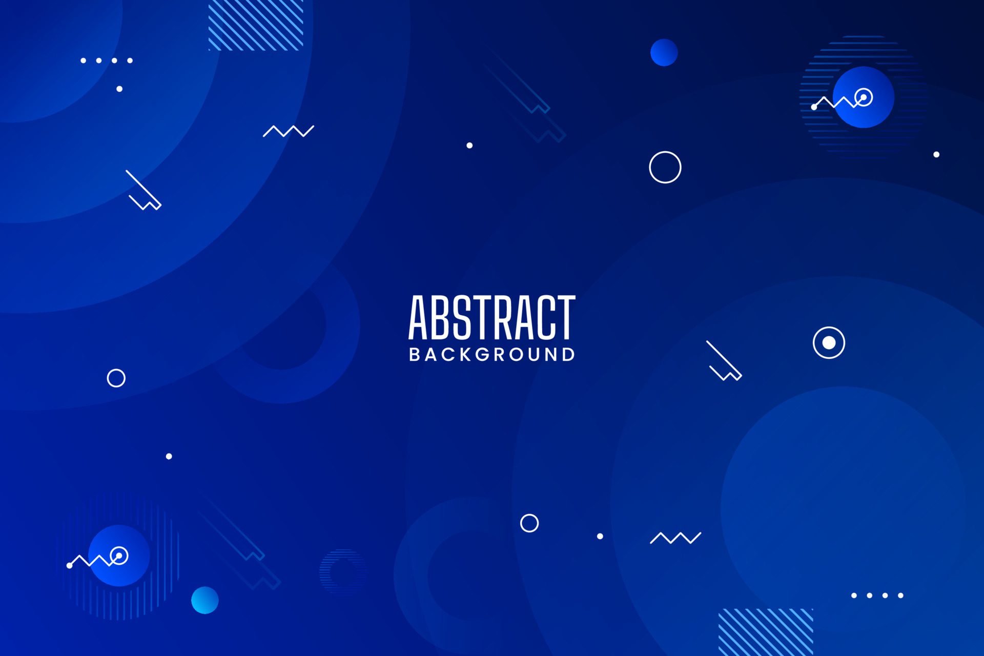 blue abstract geometric shapes composition background for banners, posters, wallpapers, presentation design Free Vector