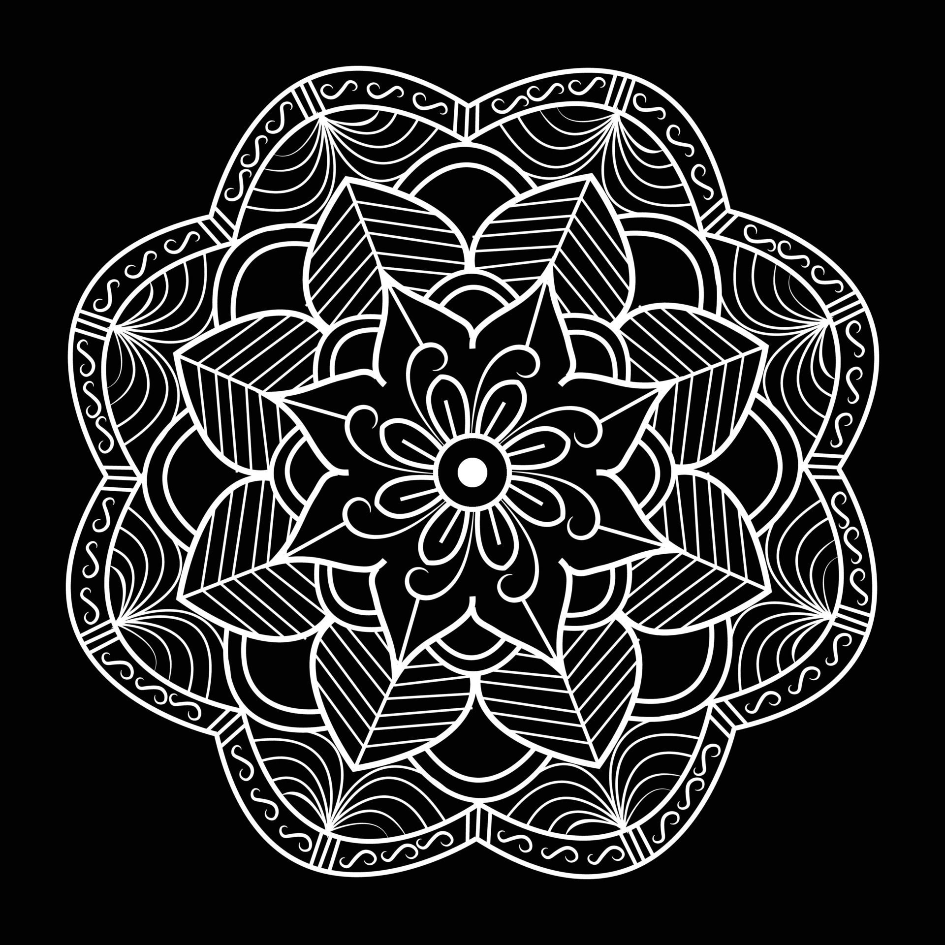 Easy creative mandala unique flower floral vector eps mandala patterns for free download Free Vector