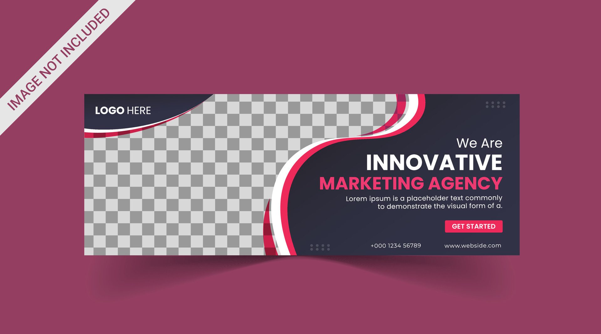 Marketing Social media cover banner, social media post, web banner, template Free Vector