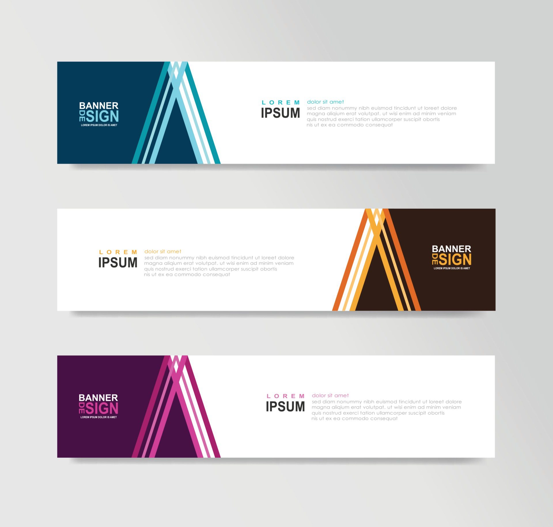 Vector Abstract Banner Design Web Template Free Vector