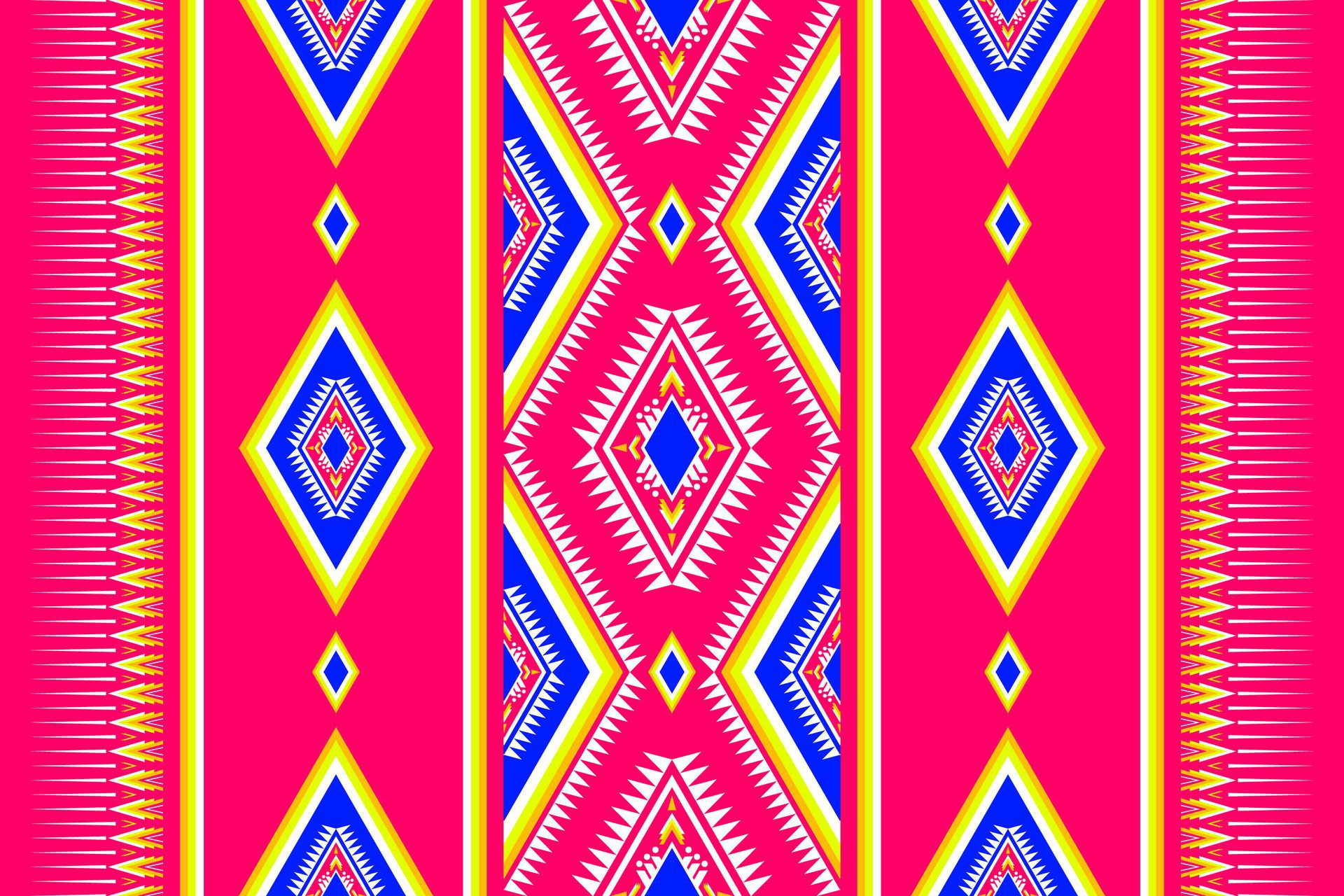 geometric ethnic pattern. Can be used in fabric design for clothing, textile, wrapping, background, wallpaper, carpet, embroidery style Free Vector