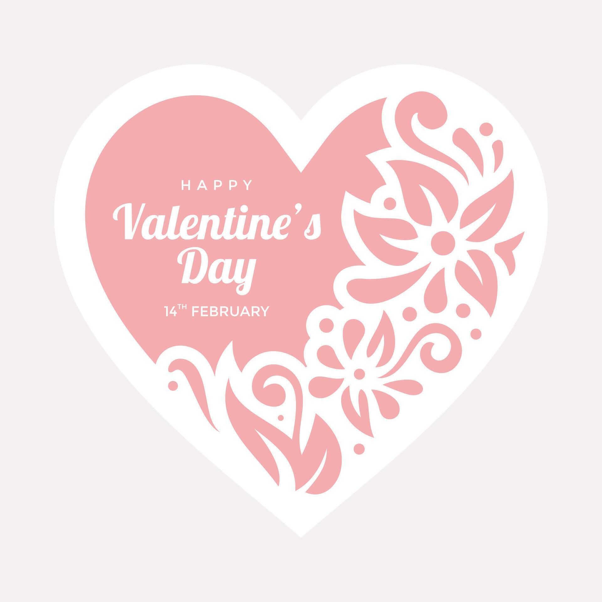 Whimsical Hearts and Seamless Pattern Flowers Valentine’s Day Background Stock Free