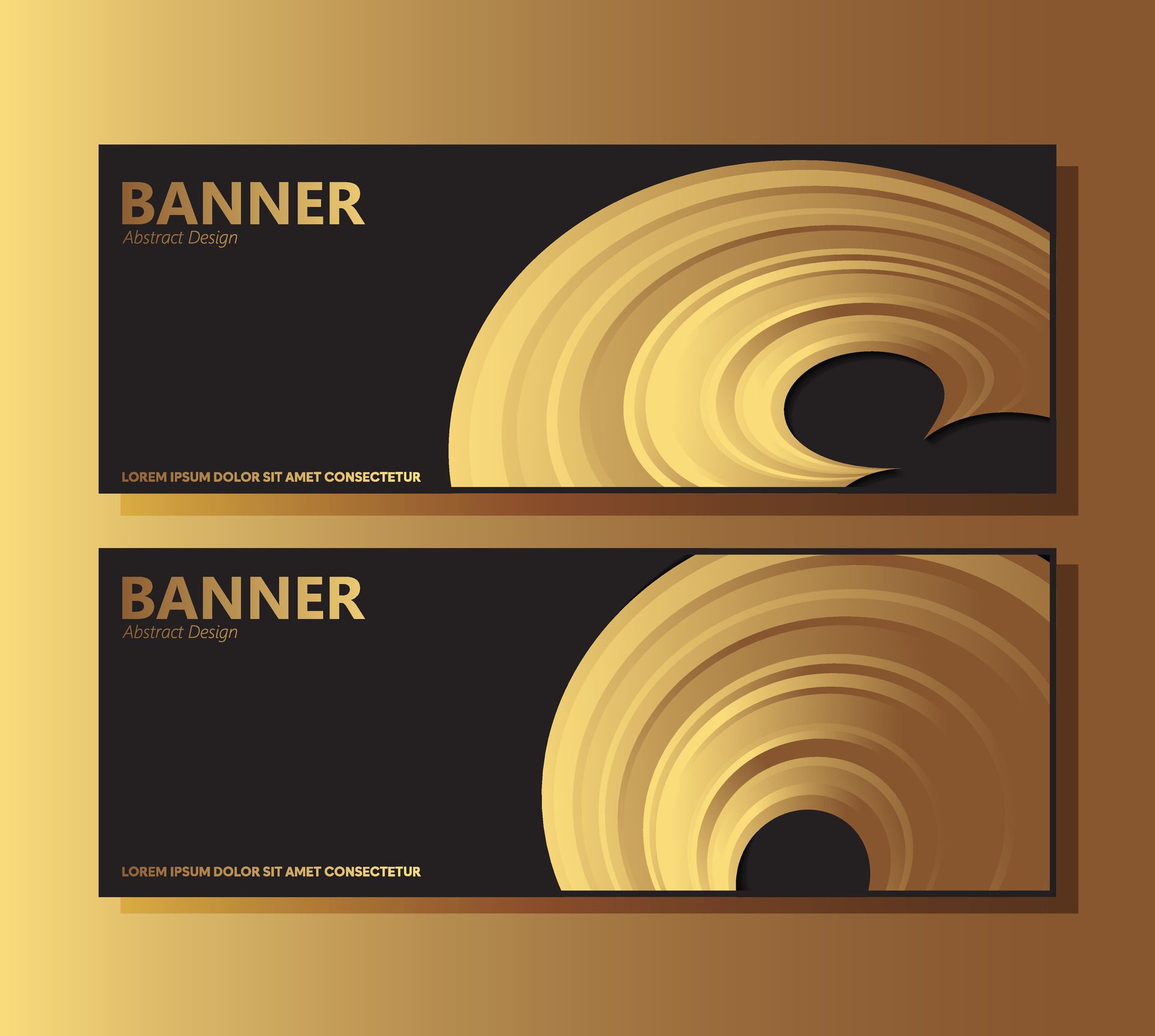 Luxury black abstract wave banner design Free Vector