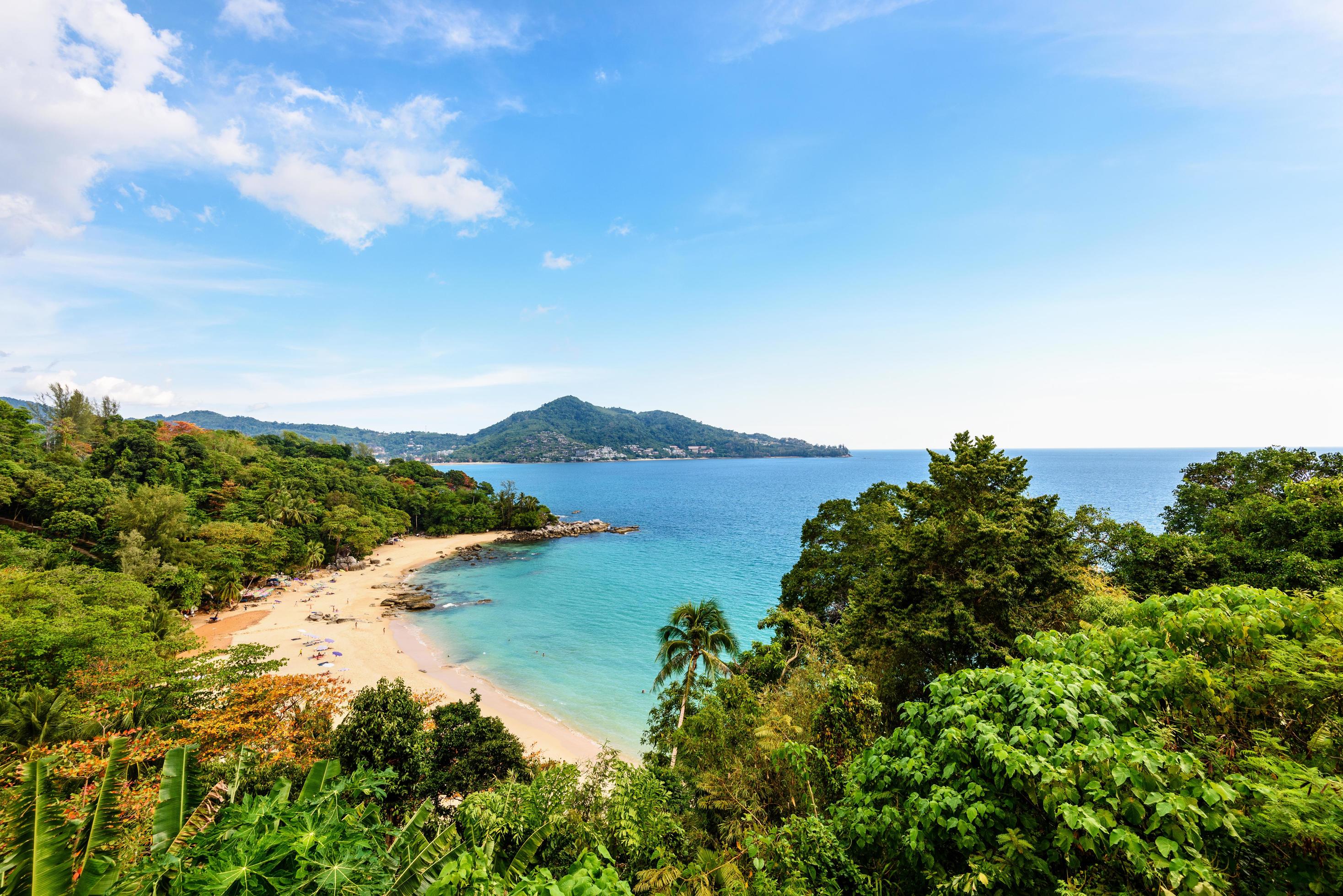 Beach of Laem Sing Cape in Phuket island Stock Free