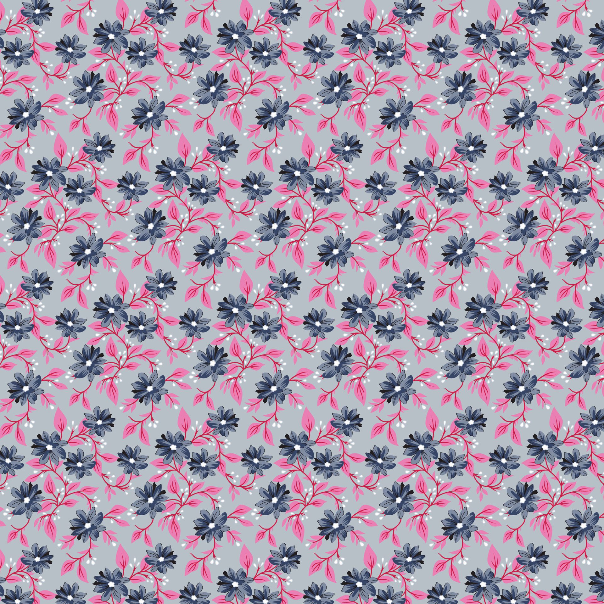 Colored seamless floral vector pattern Free Vector Free Vector