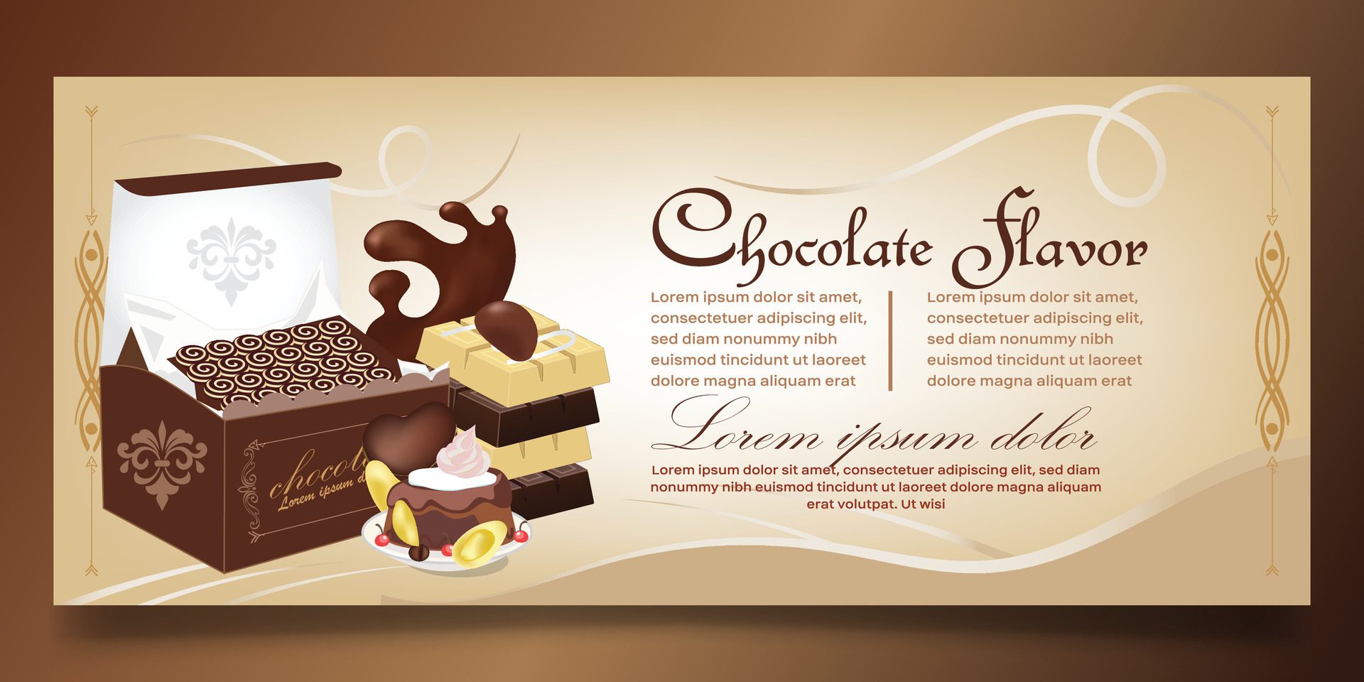 Bakery Shop banner design Free Vector