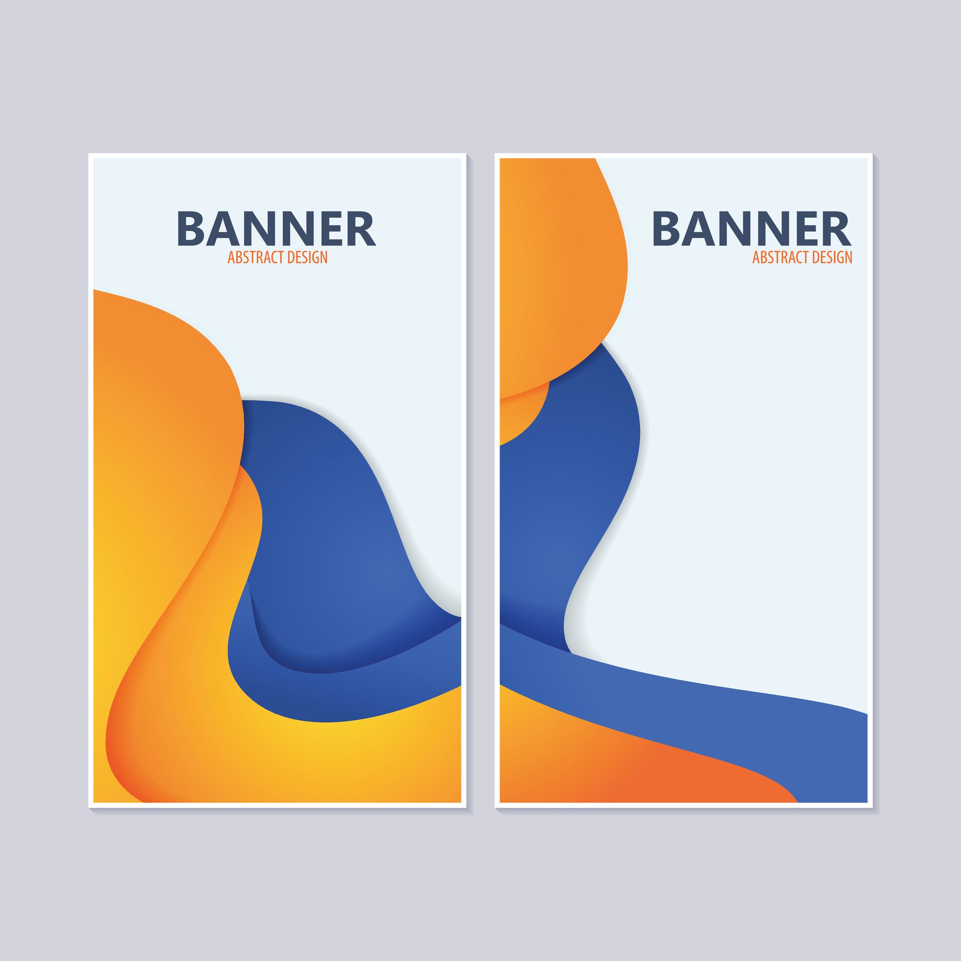 colorful abstract wave banner design Free Vector