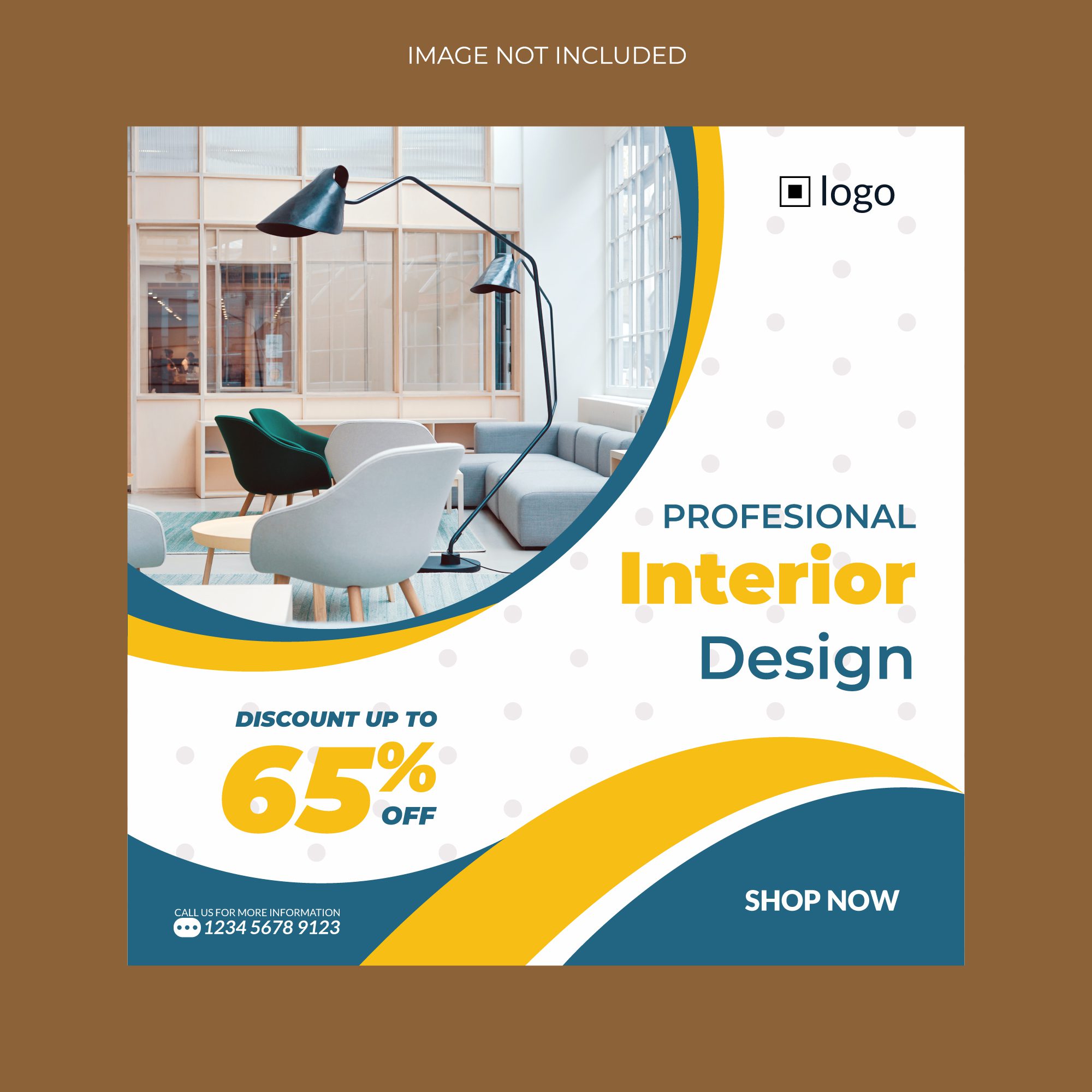 Square Banner Templates For Interior Design Free Vector