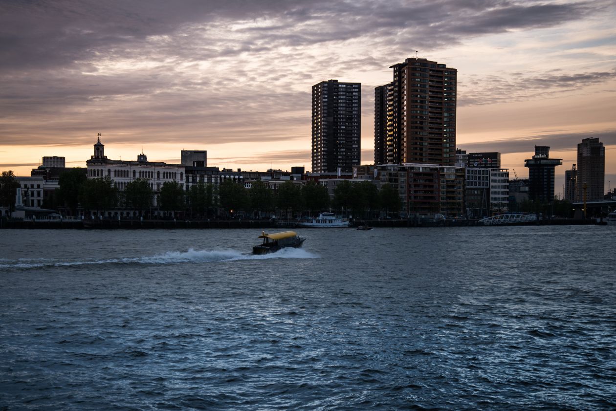 Rotterdam water taxi Stock Free