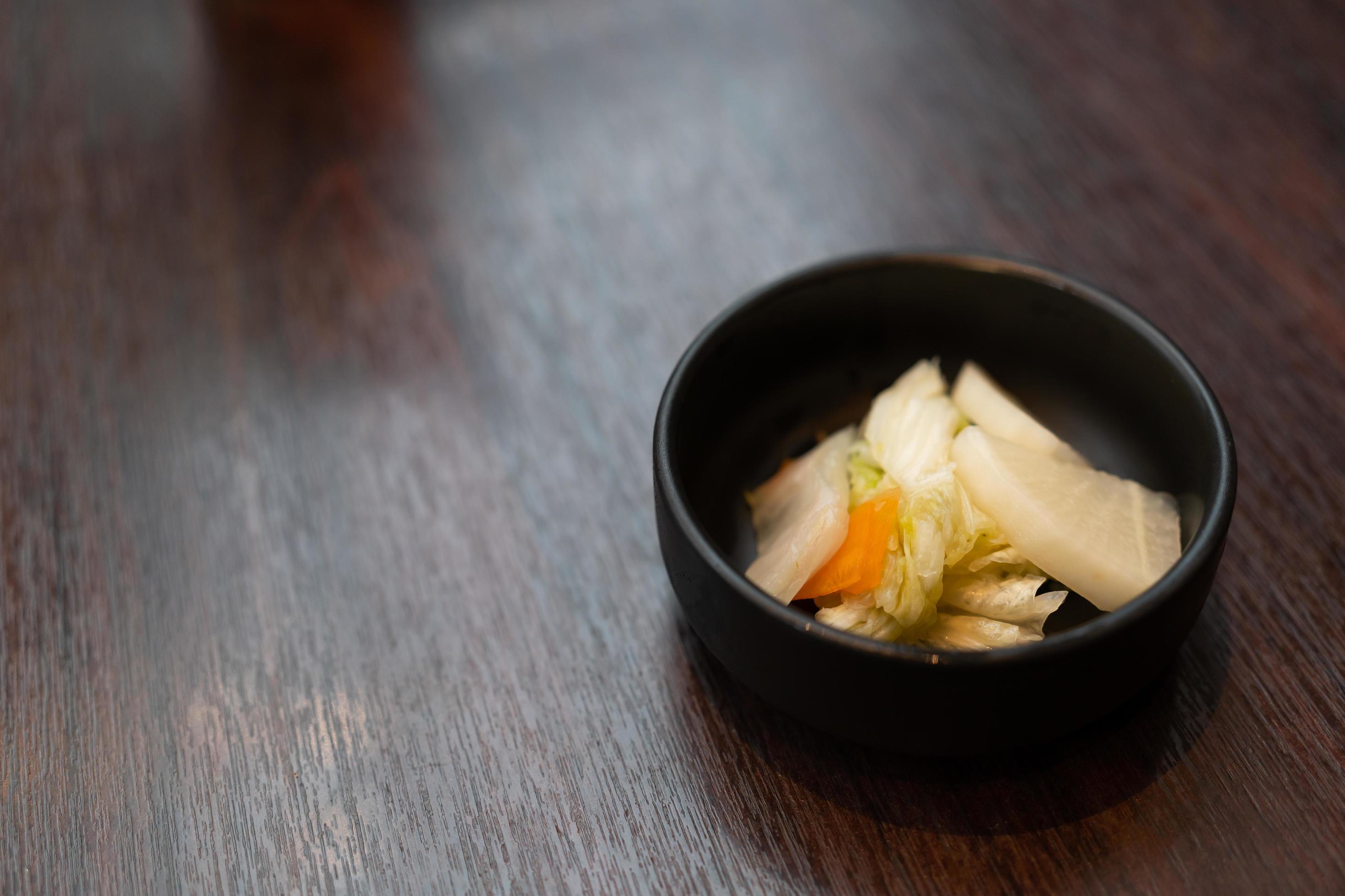 tsukemono, japanese pickled vegetables. Japanese traditional food, Vegetables salt pickled Stock Free