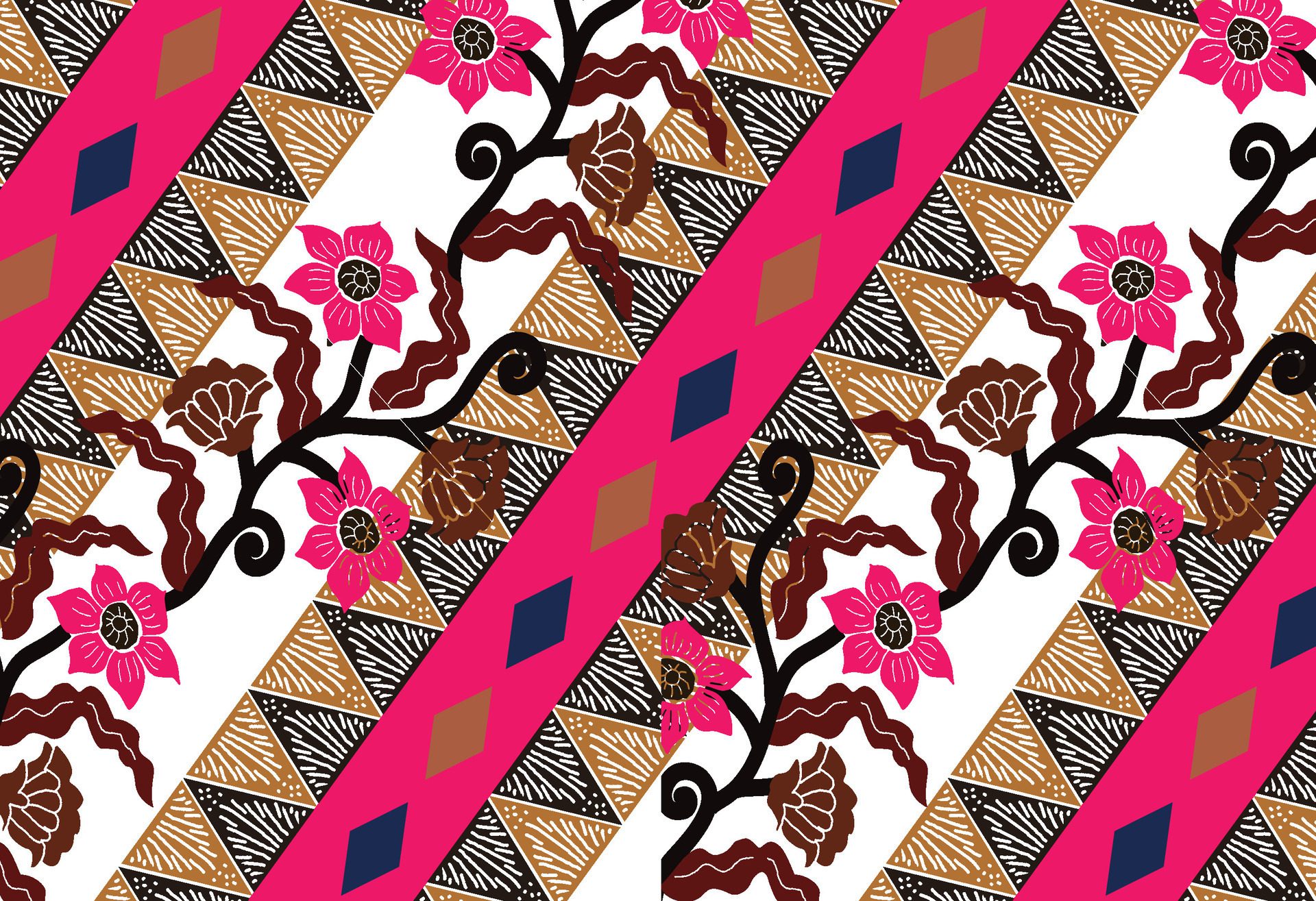 PrintIndonesian batik motifs with exclusive and classic Balinese style floral and plant patterns are suitable for various purposes. EPS 10 Free Vector