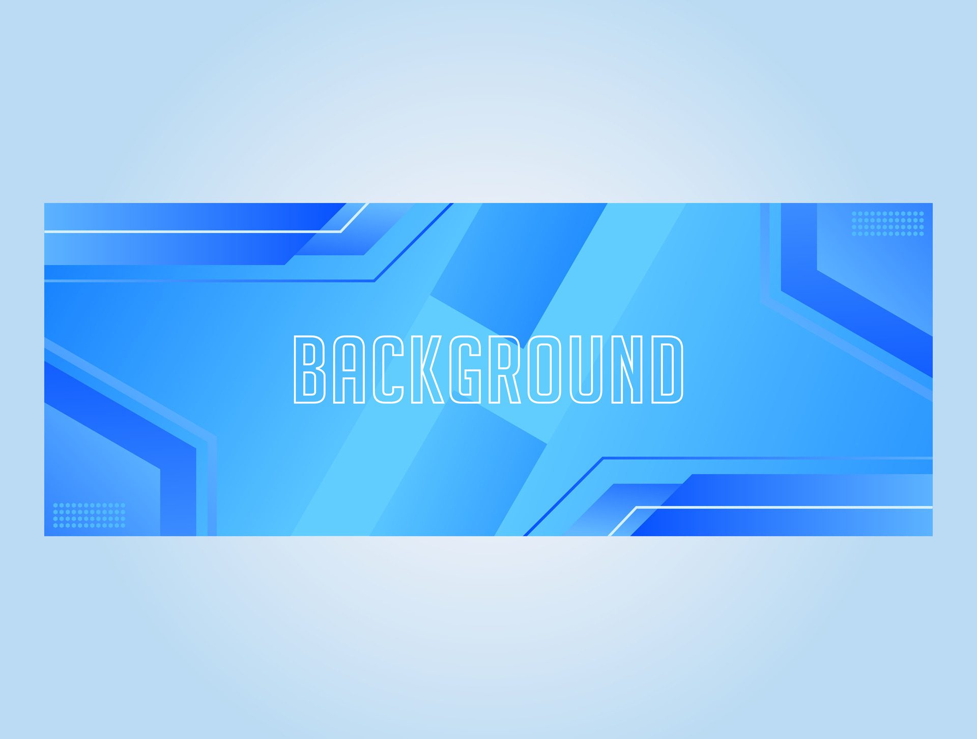 Blue background banner template Free Vector