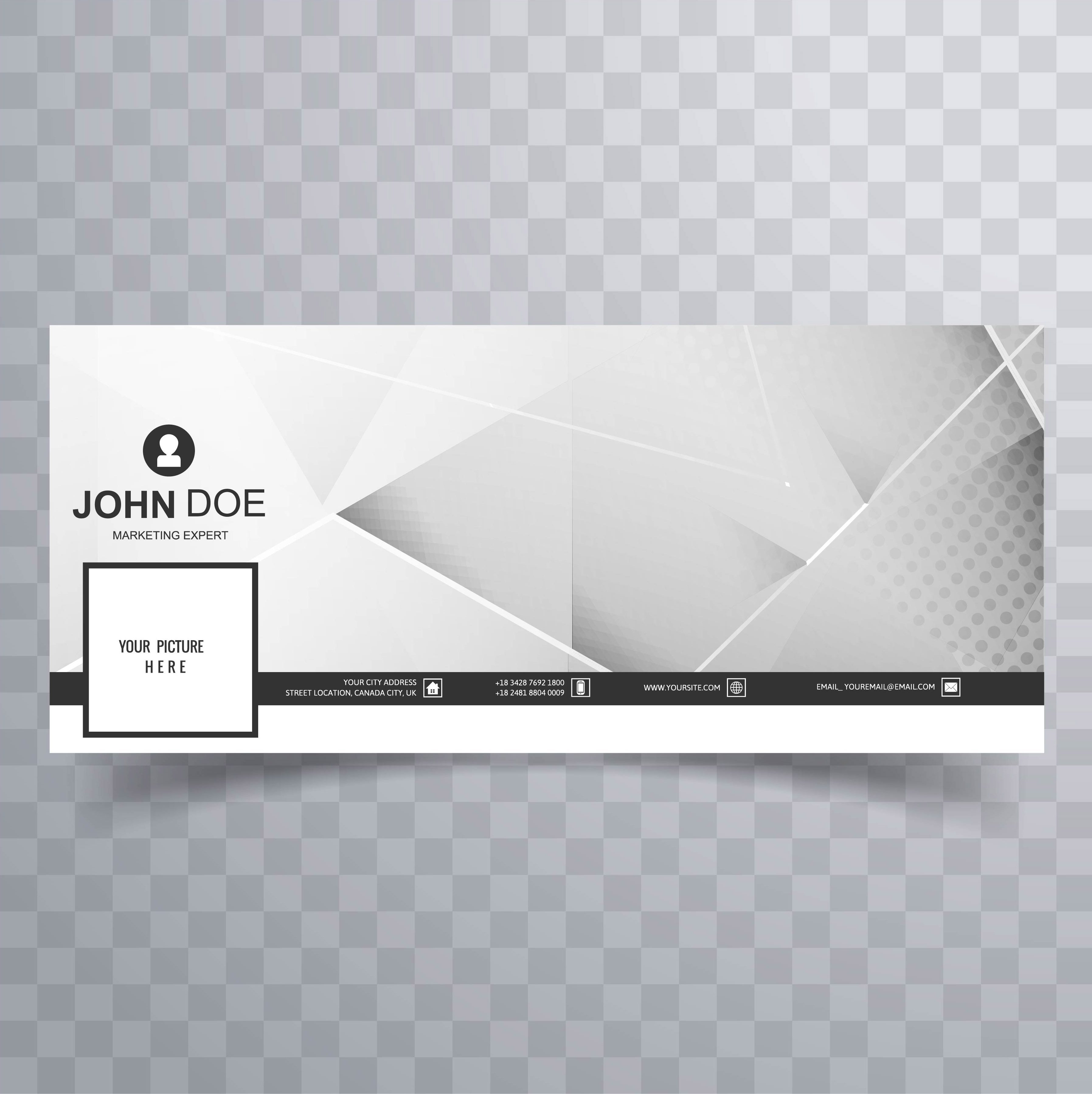 Modern facebook template polygon banner Free Vector