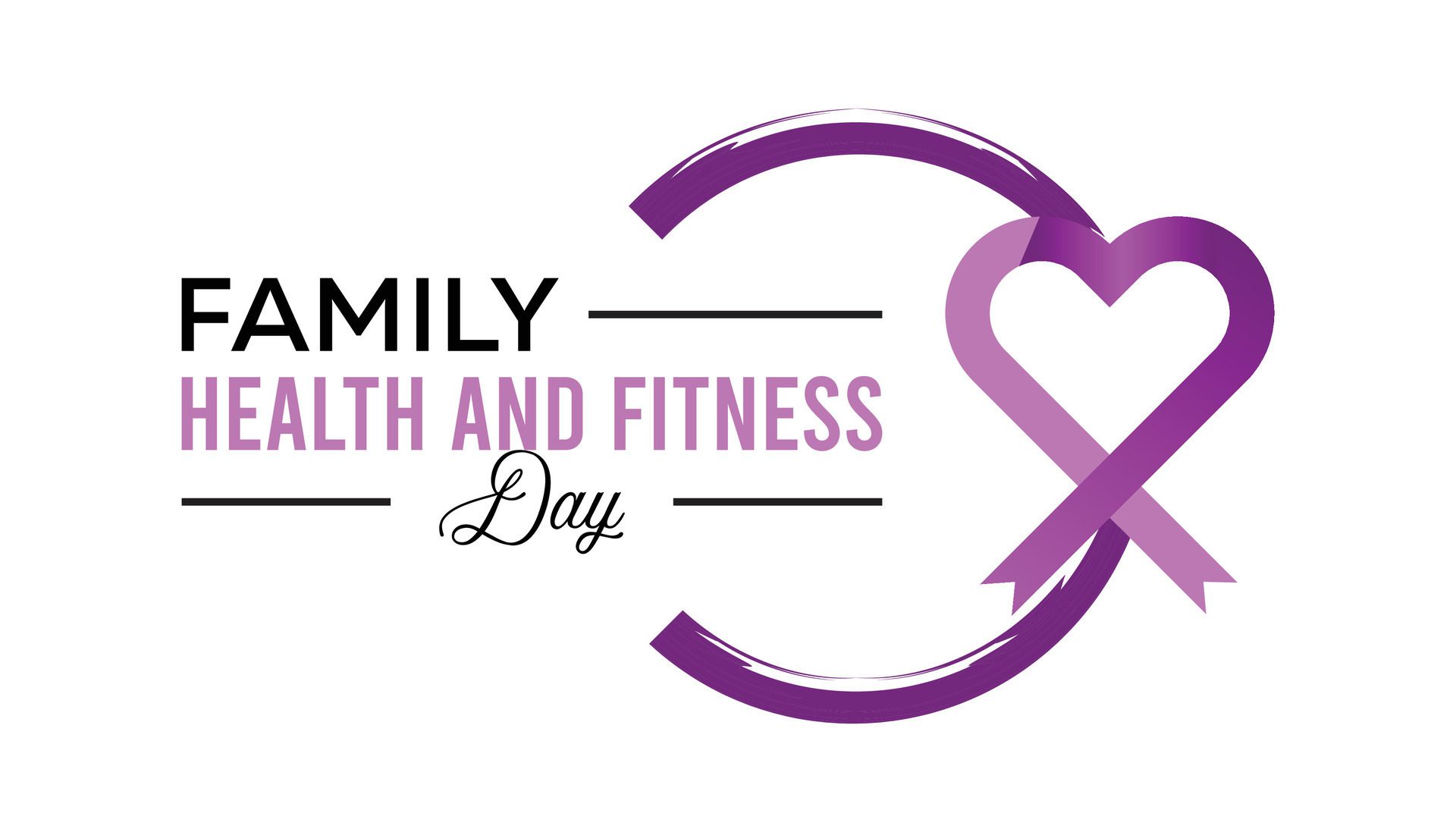 Family Health and Fitness day observed every year in June. Template for background, banner, card, poster with text inscription. Free Vector