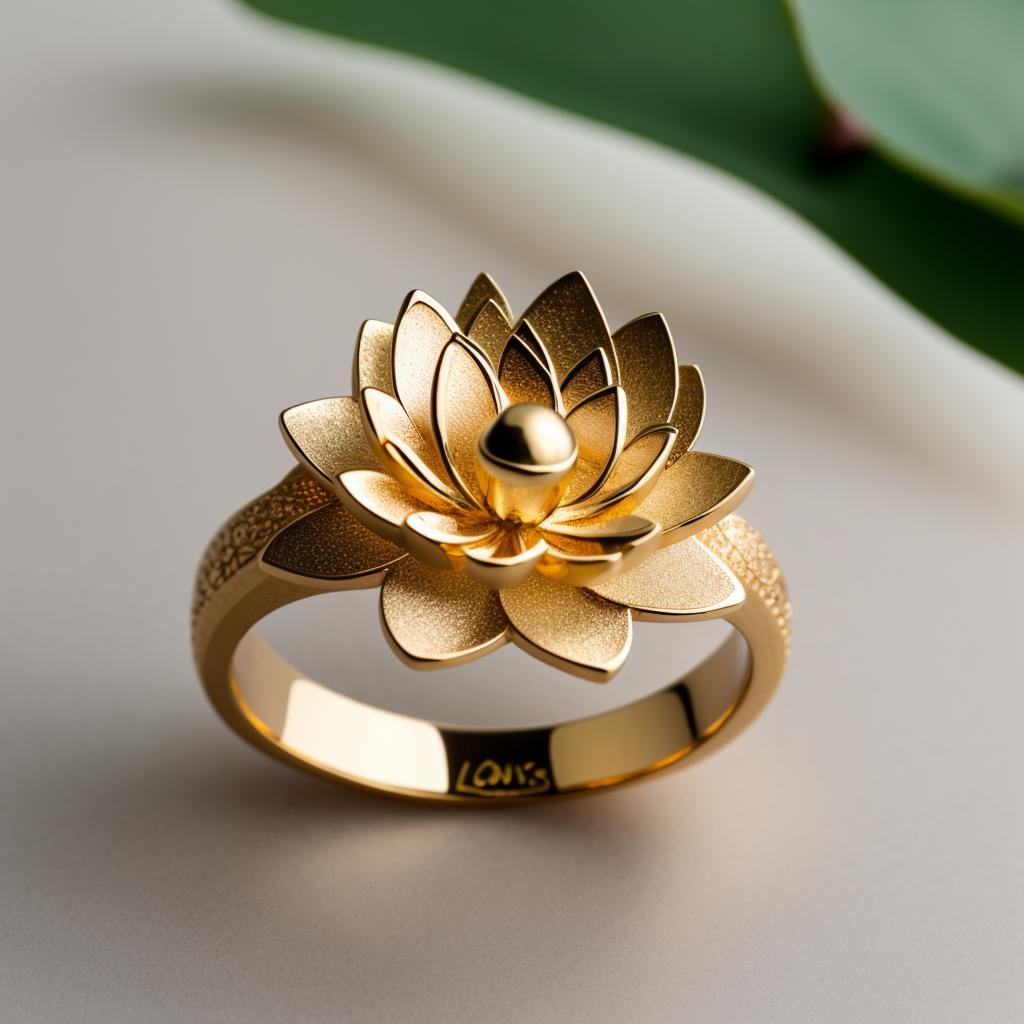 Anillo flor de loto by @ai_generated