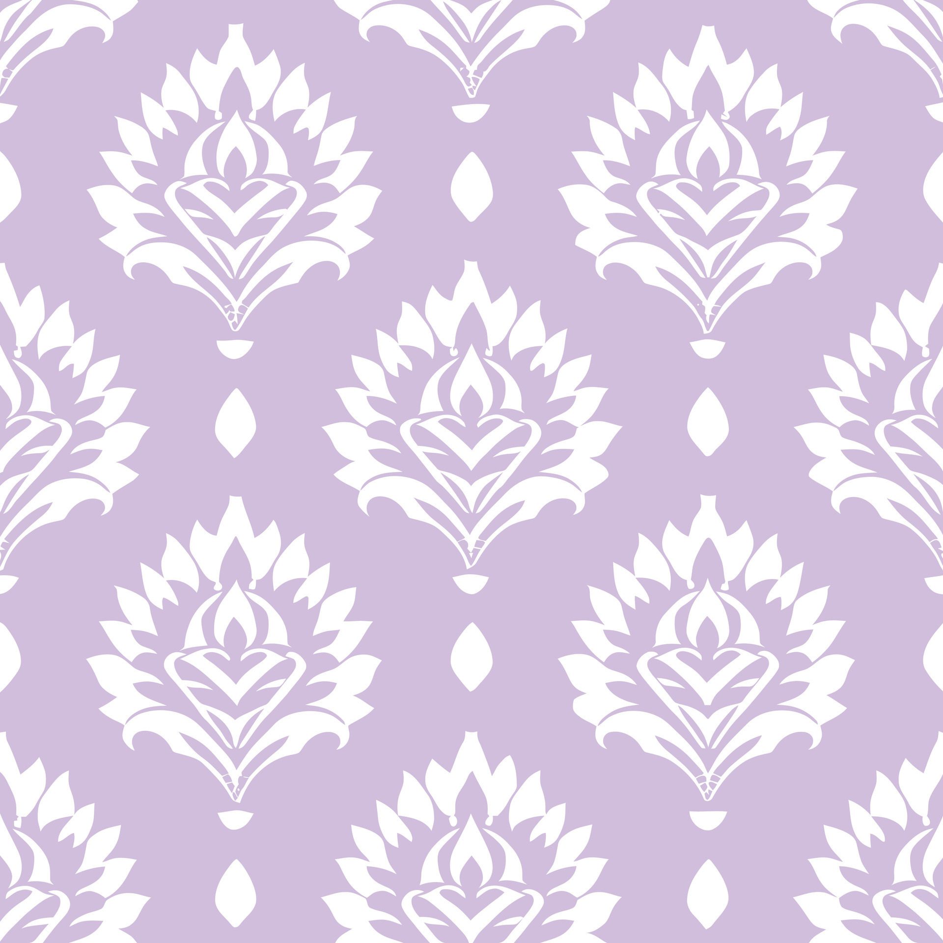 pattern of flowers blooming upwards on a purple background Free Vector