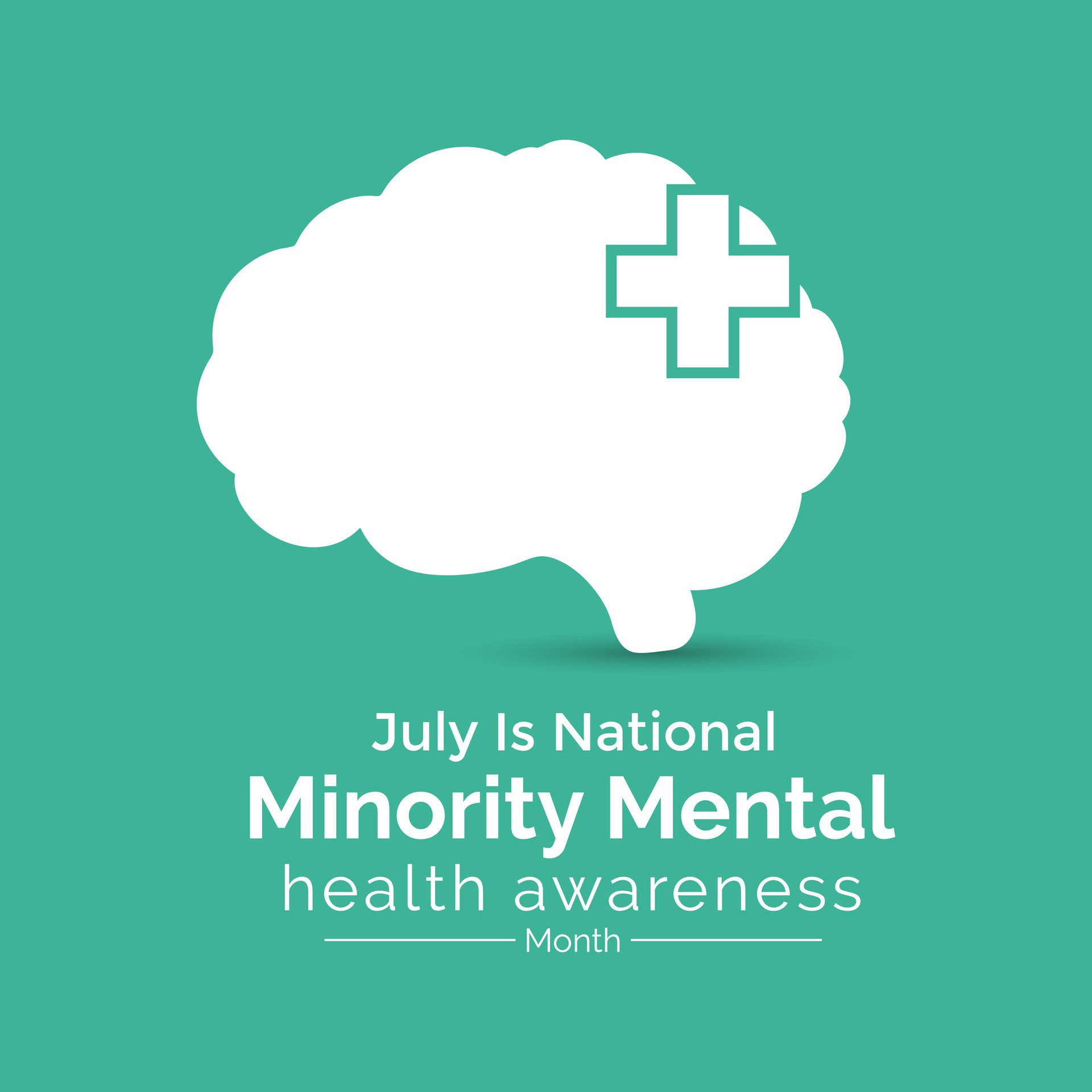 Minority Mental Health Awareness Month. Banner, poster, card and background design. illustration. Free Vector