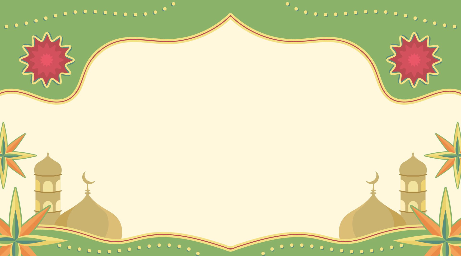 Islamic Background Banner for Muslim Event Free Vector