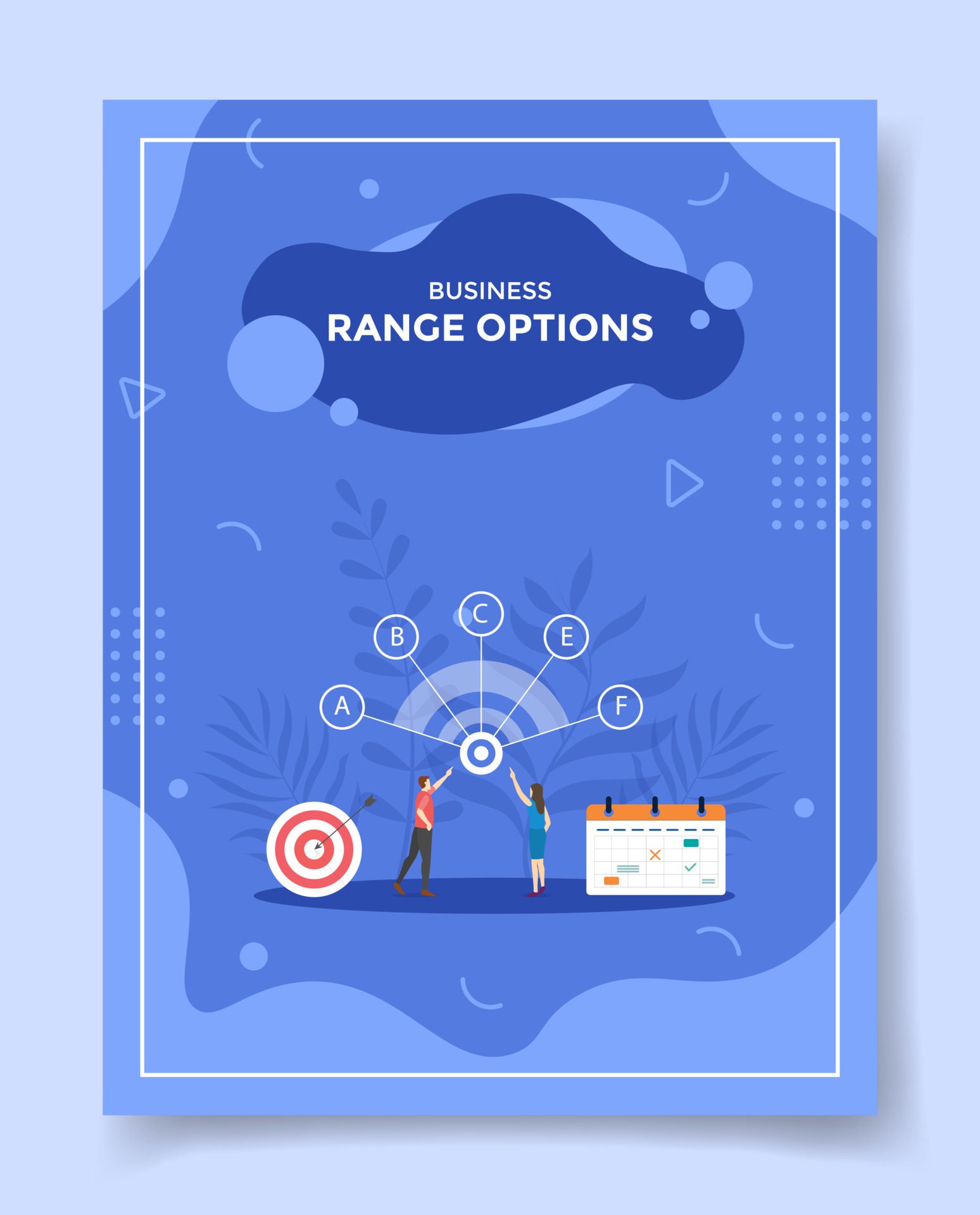 range options business concept for template of banners, flyer, books, and magazine cover Free Vector