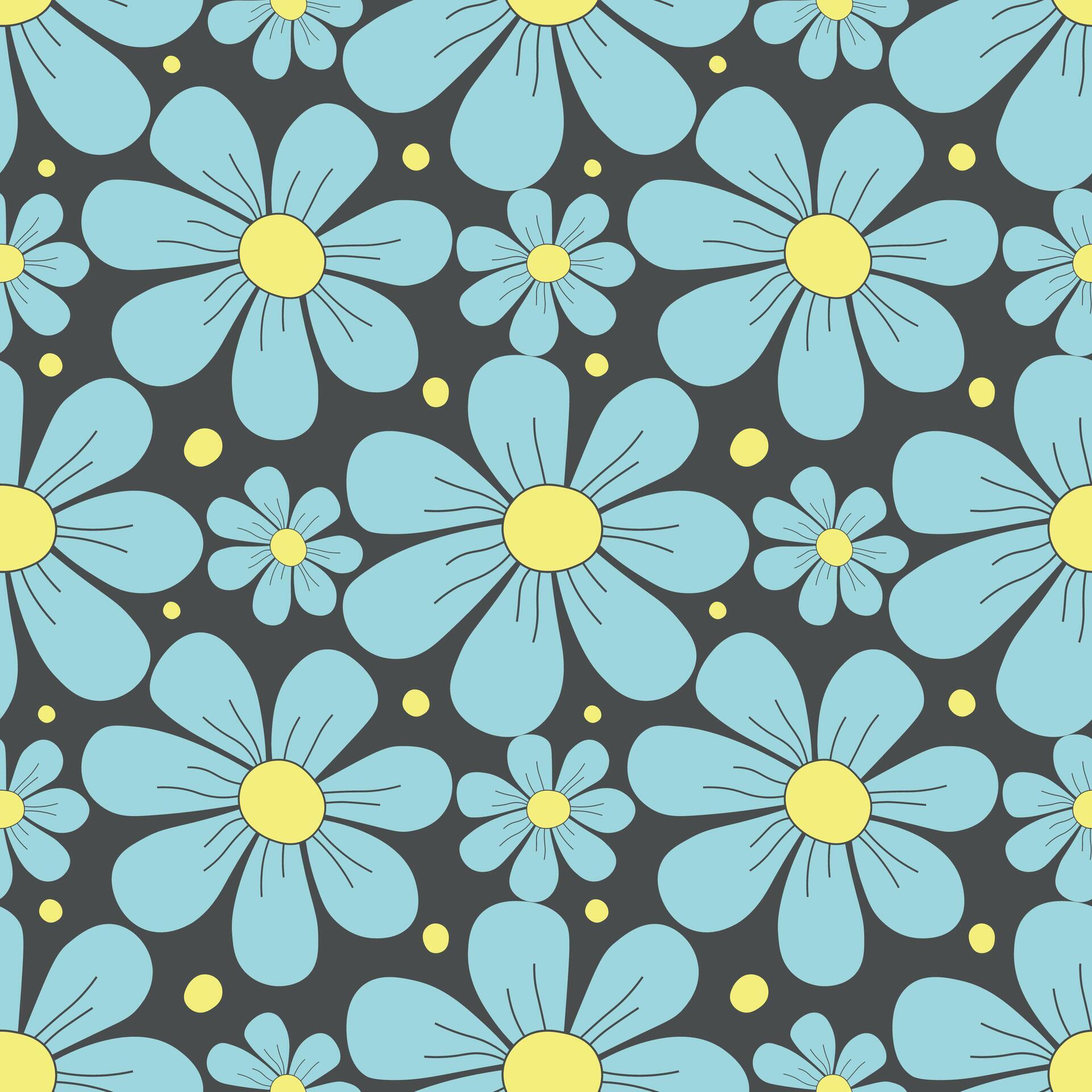 Spring floral pattern. Seamless pattern with flowers Stock Free