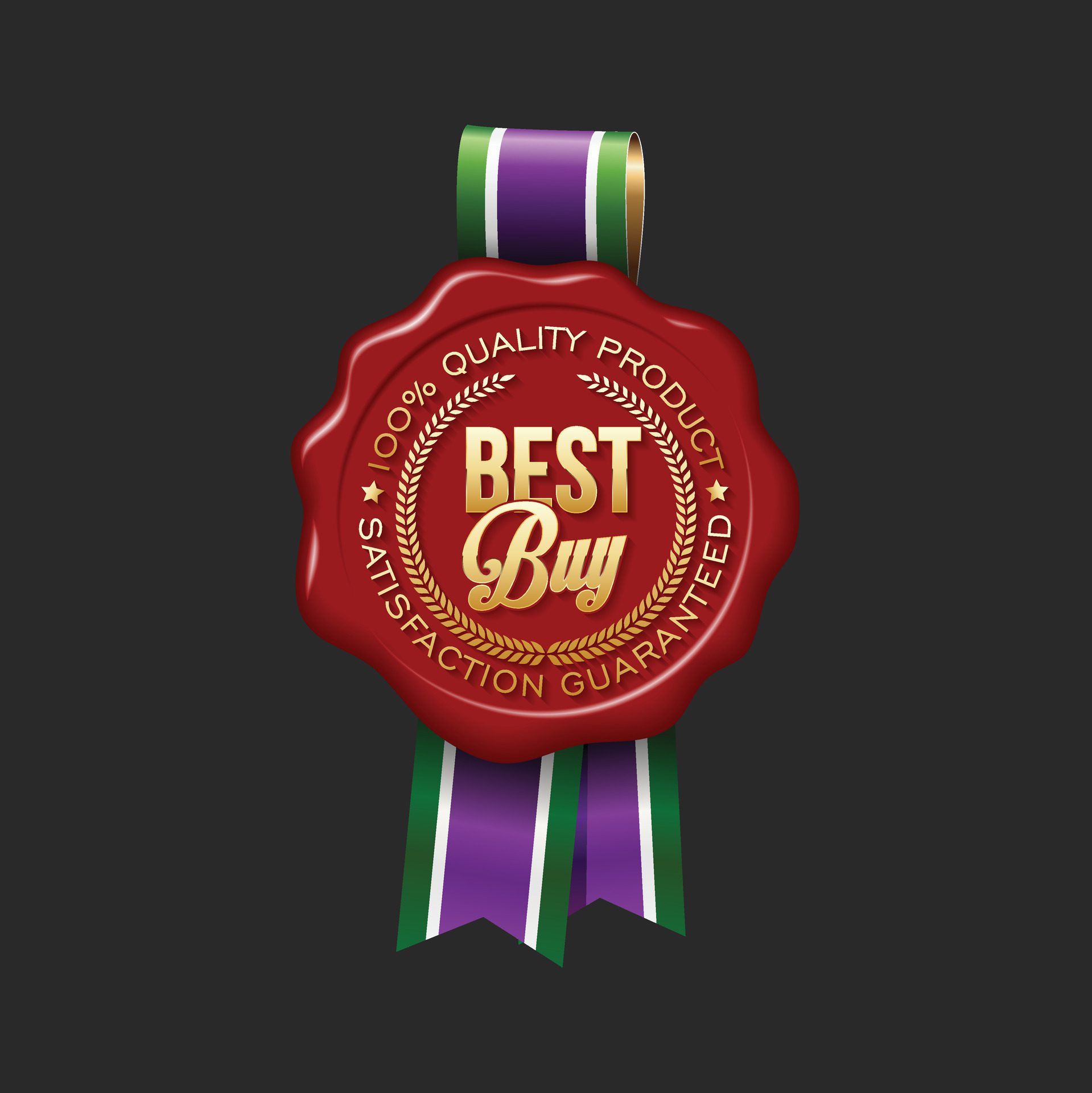 Best choice, order now, special offer, new and big sale banners. Red ribbons, tags and stickers. Vector illustration. Free Vector
