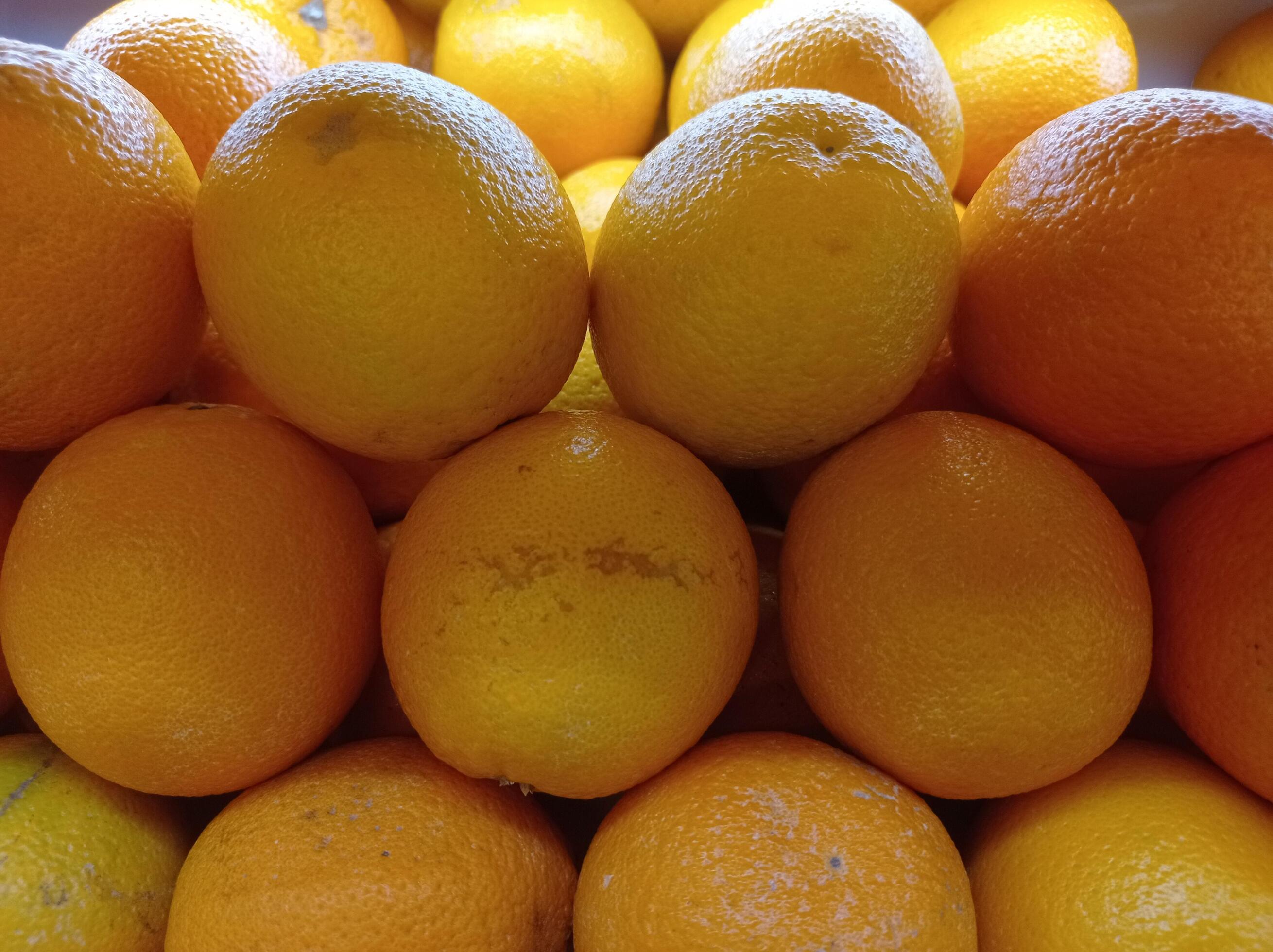 stack of fresh lemons, vitamin c Stock Free