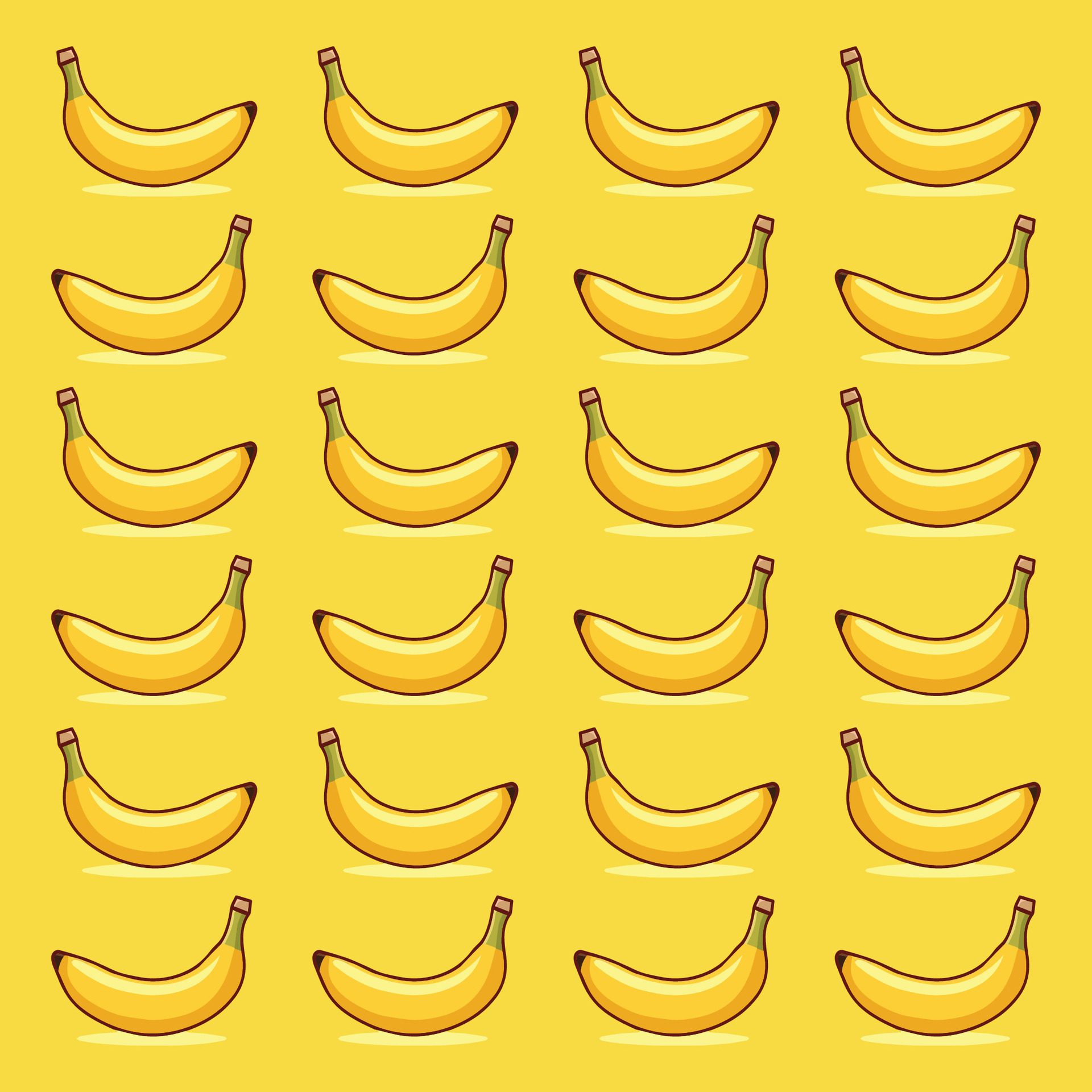 banana pattern background Free Vector