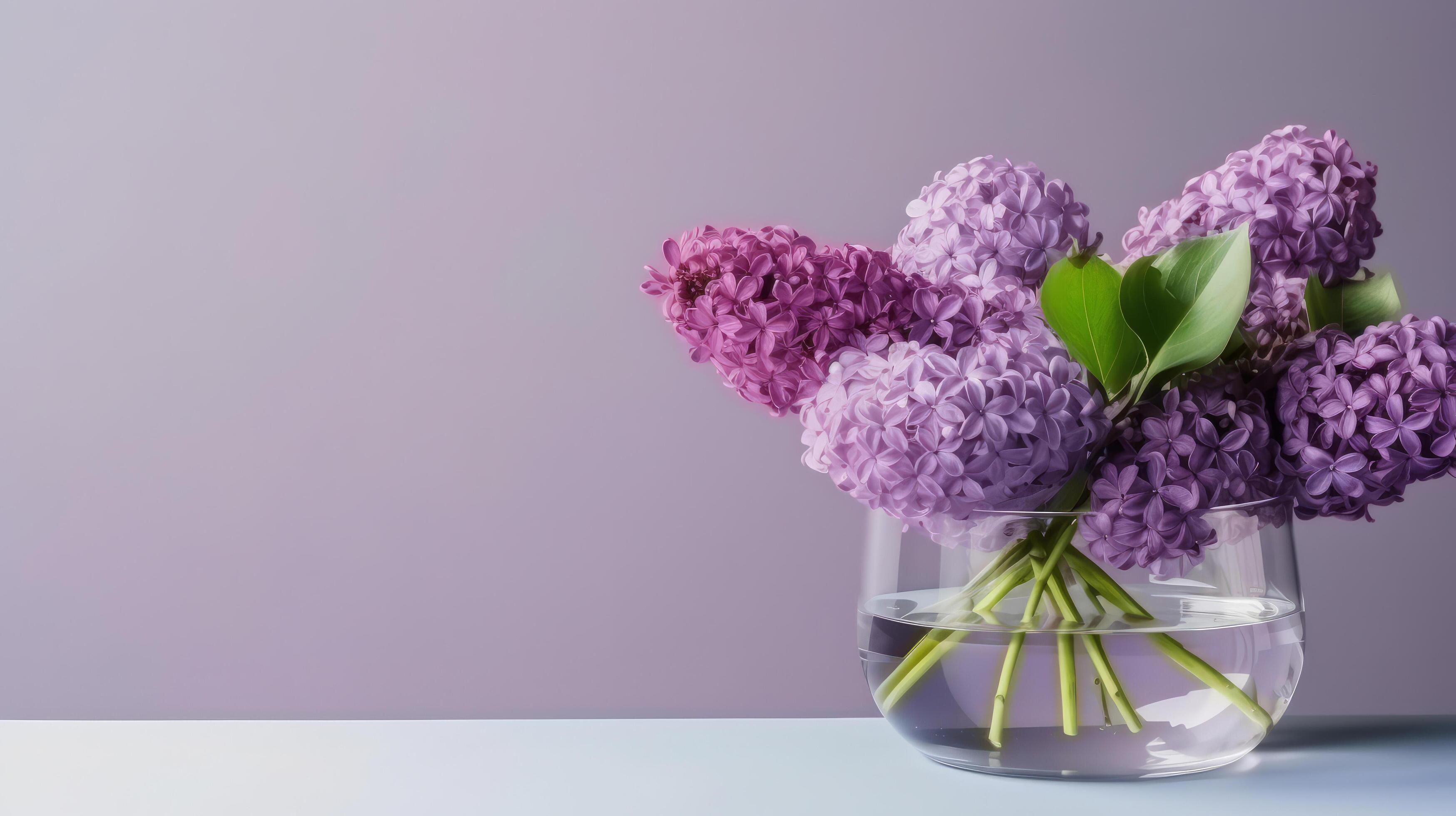 Lilac flower bouquet. Illustration Stock Free