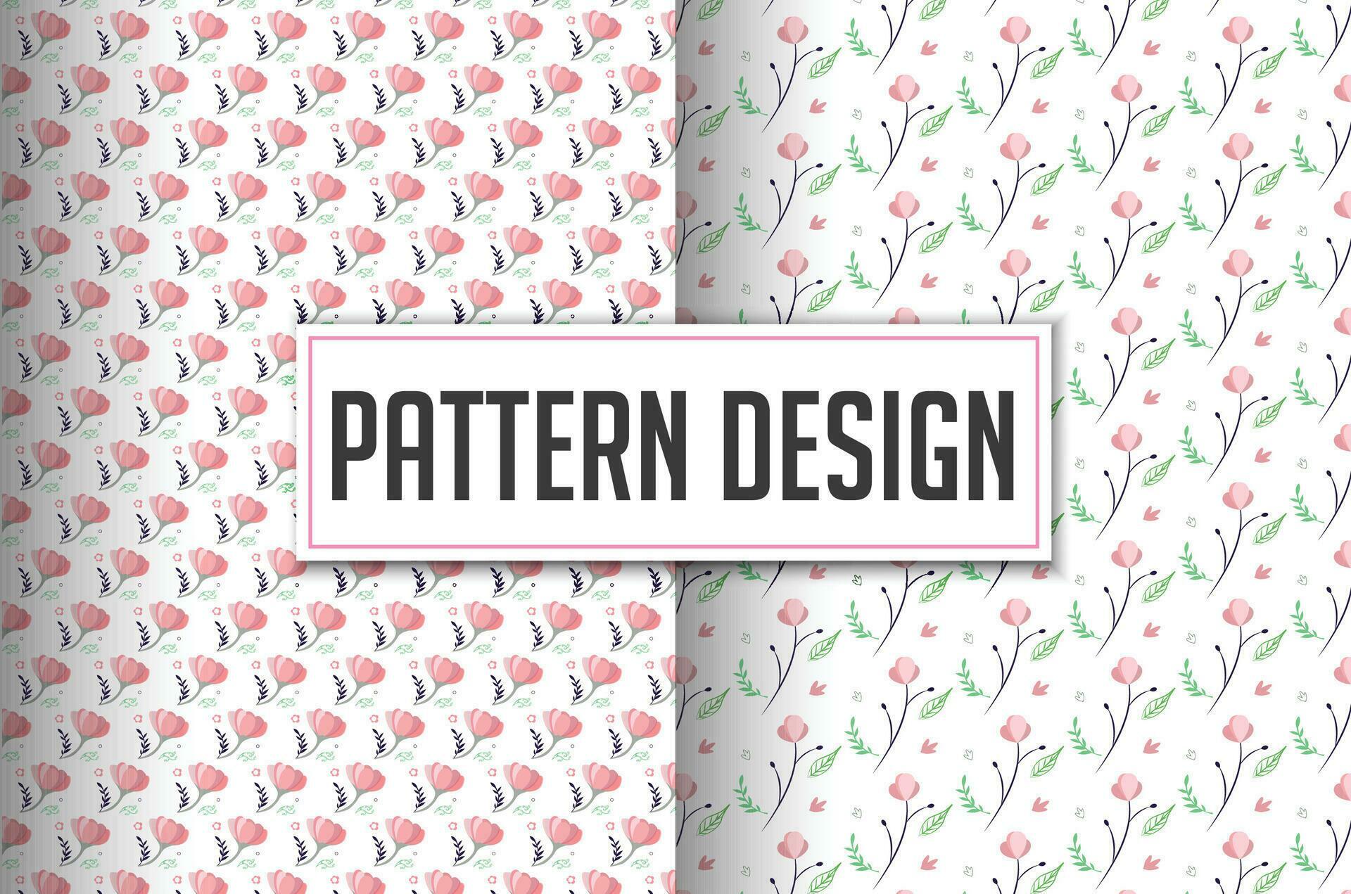 Free flower pattern design template with white background Stock Free