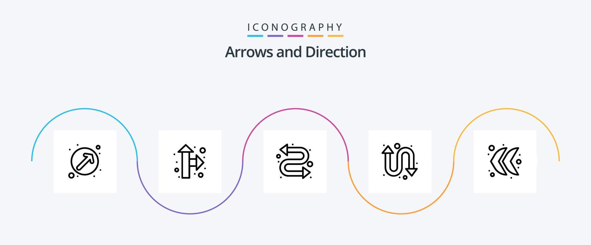 Arrow Line 5 Icon Pack Including . right arrow. repeat. left Stock Free
