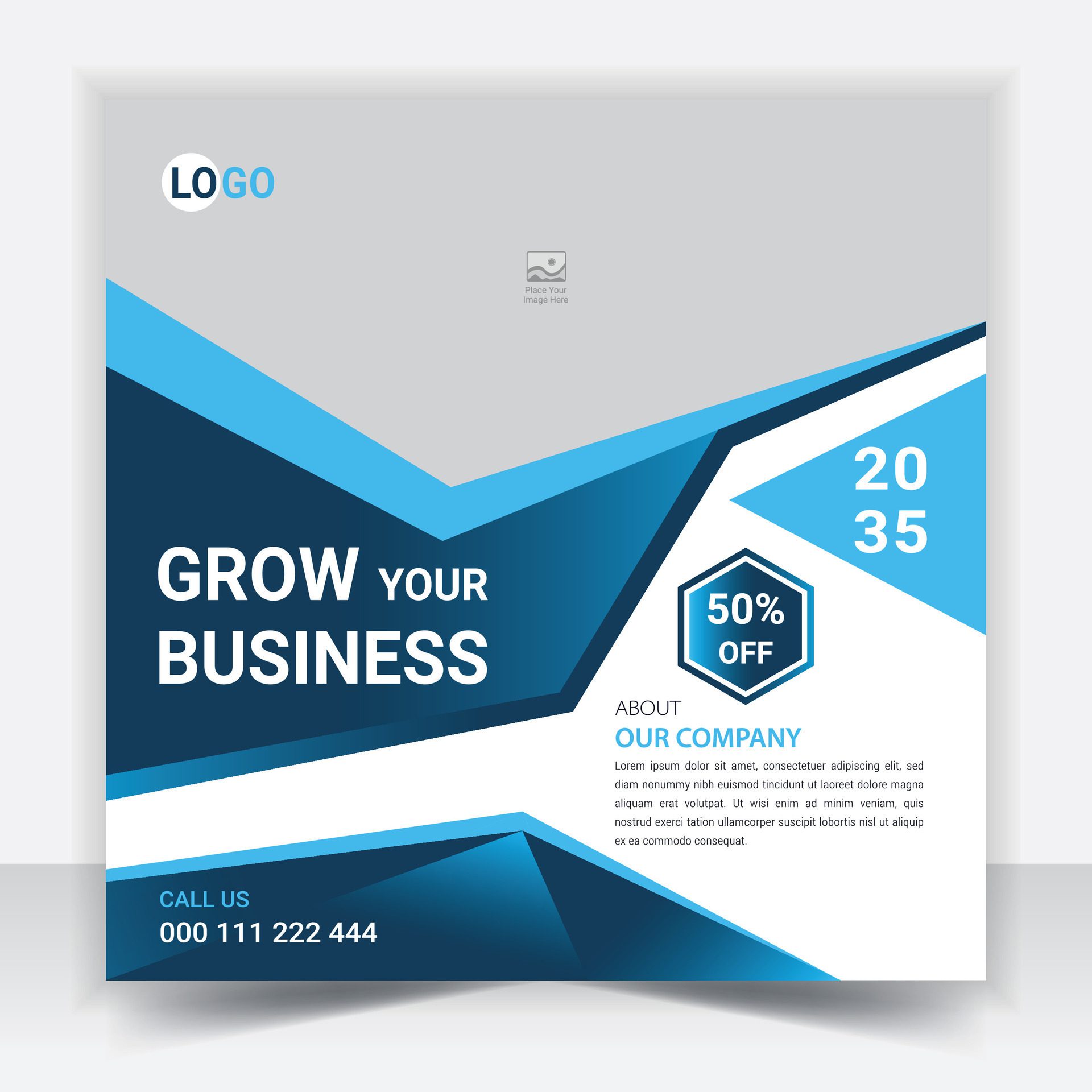 Business conference banner template. Online webinar social media post template. Online live webinar. Free Vector