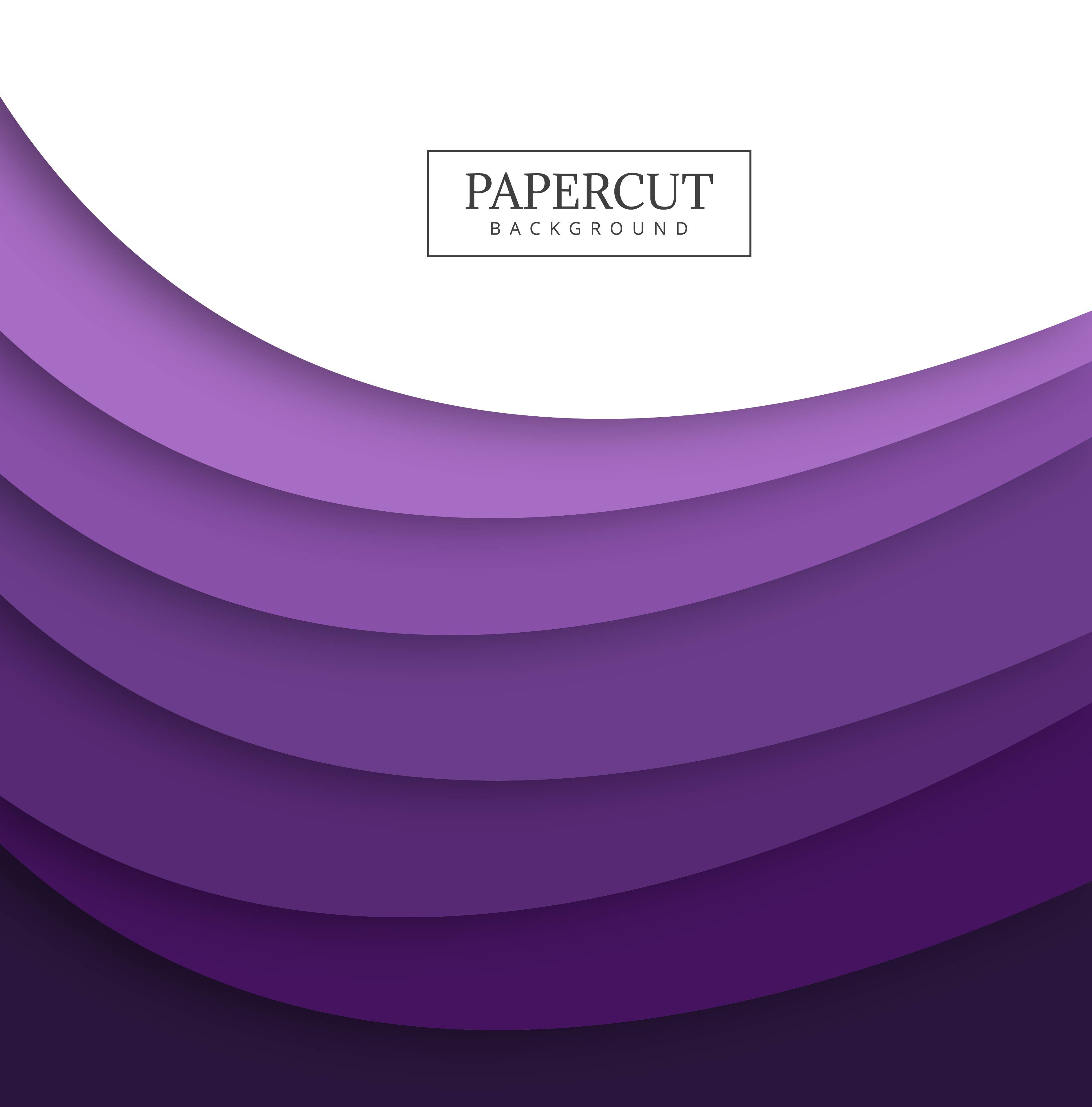 Abstract papercut colorful wave shape design Free Vector