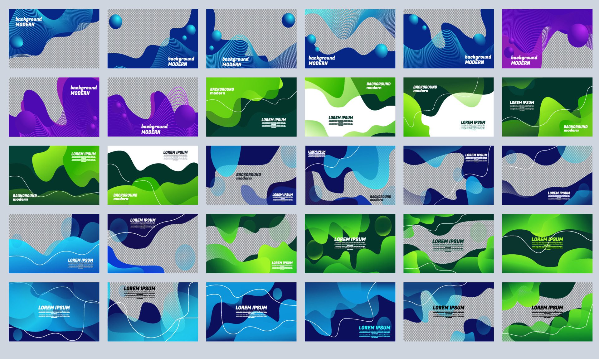 stock vector abstract set best collection liquid abstract banner design fluid vector Free Vector