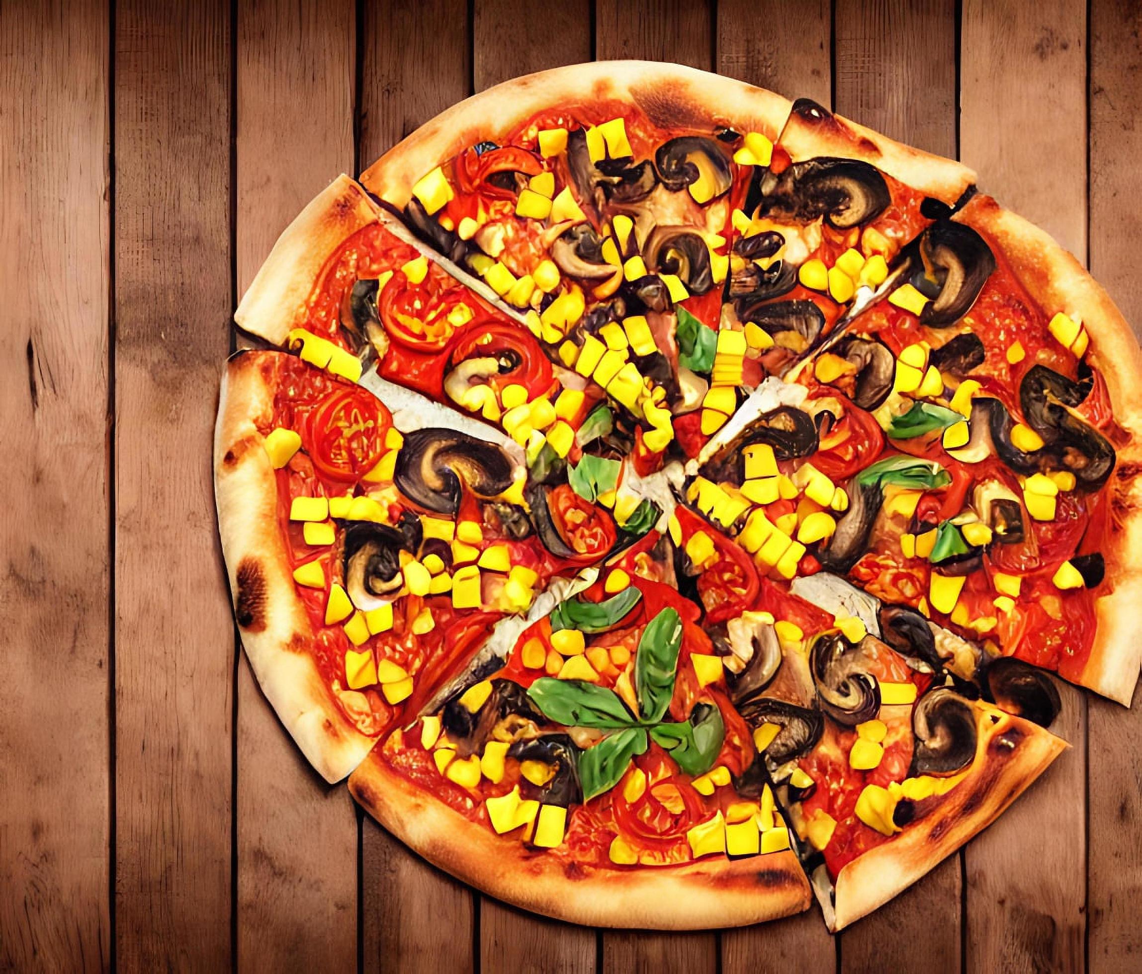 Pizza. Traditional Italian cuisine fast food. Stock Free