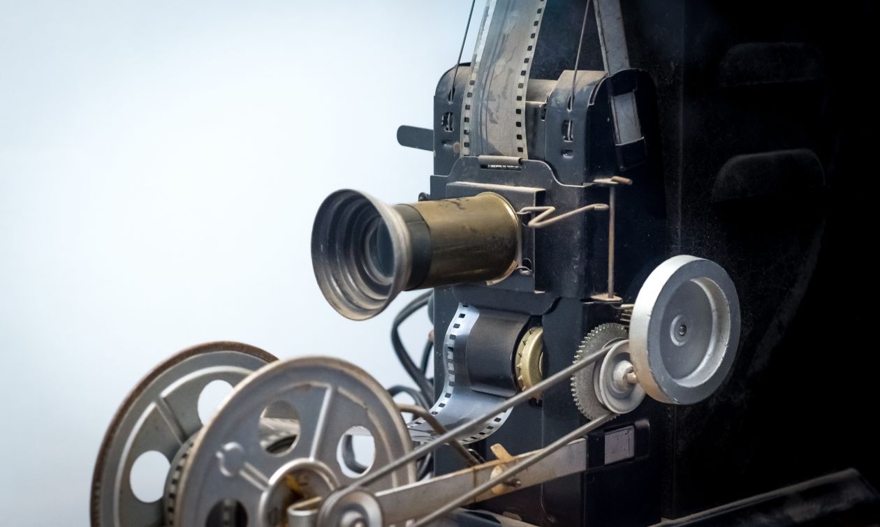 Vintage film projector Stock Free