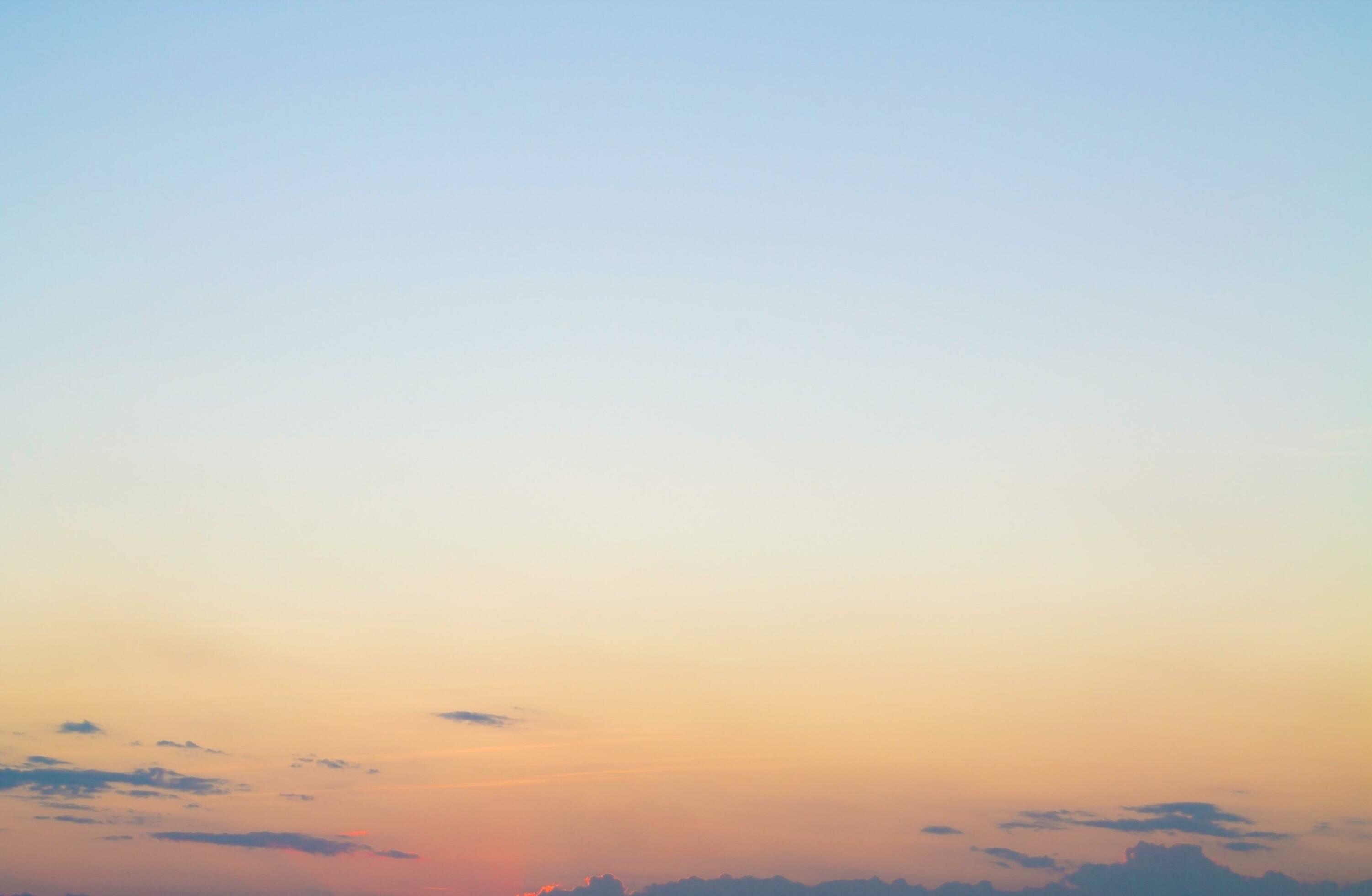 Twilight sky with cloud and colorful sunset nature abstract background Stock Free