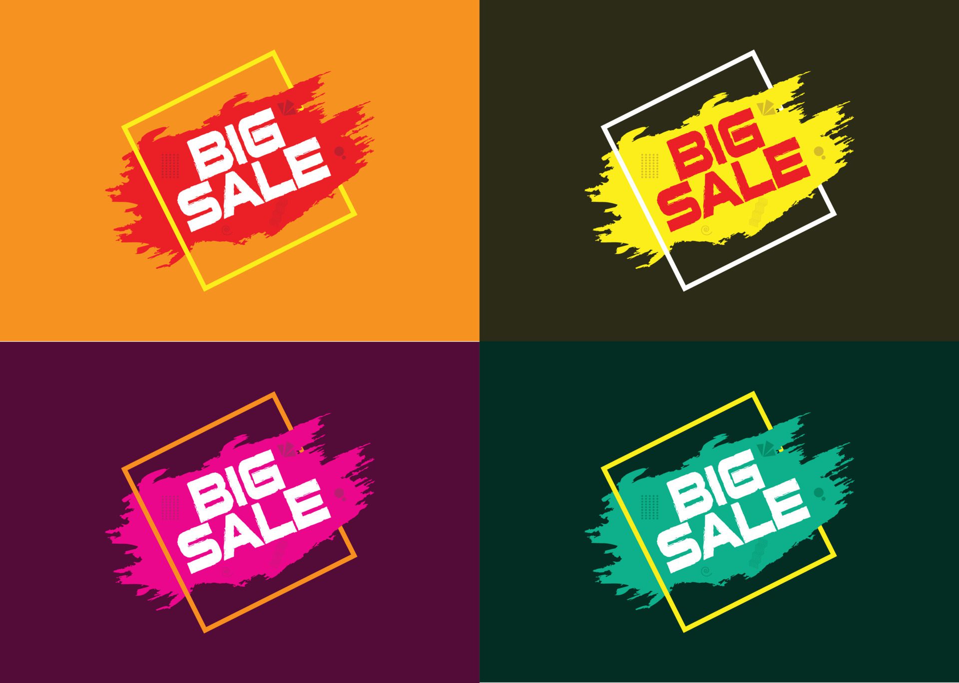 Big Sale Banner Promotion Background Free Vector Free Vector