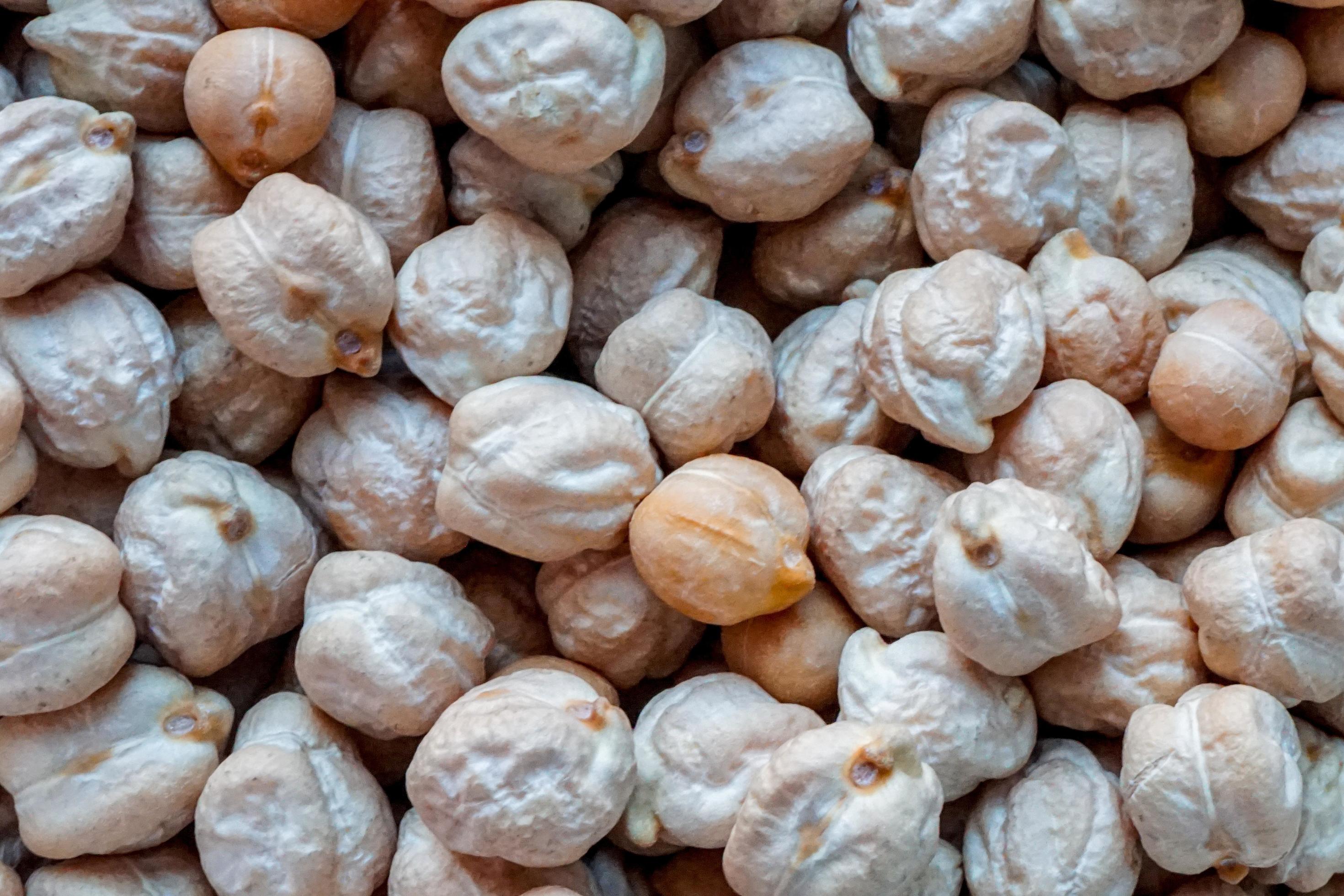 uncooked chickpeas, mediterranean healthy food Stock Free