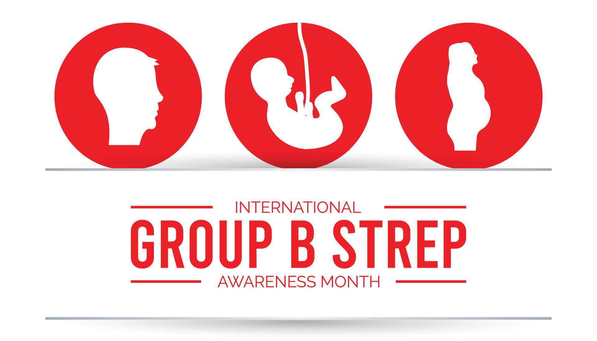 International Group B Strep Awareness Month observed every year in July. Template for background, banner, card, poster with text inscription. Free Vector